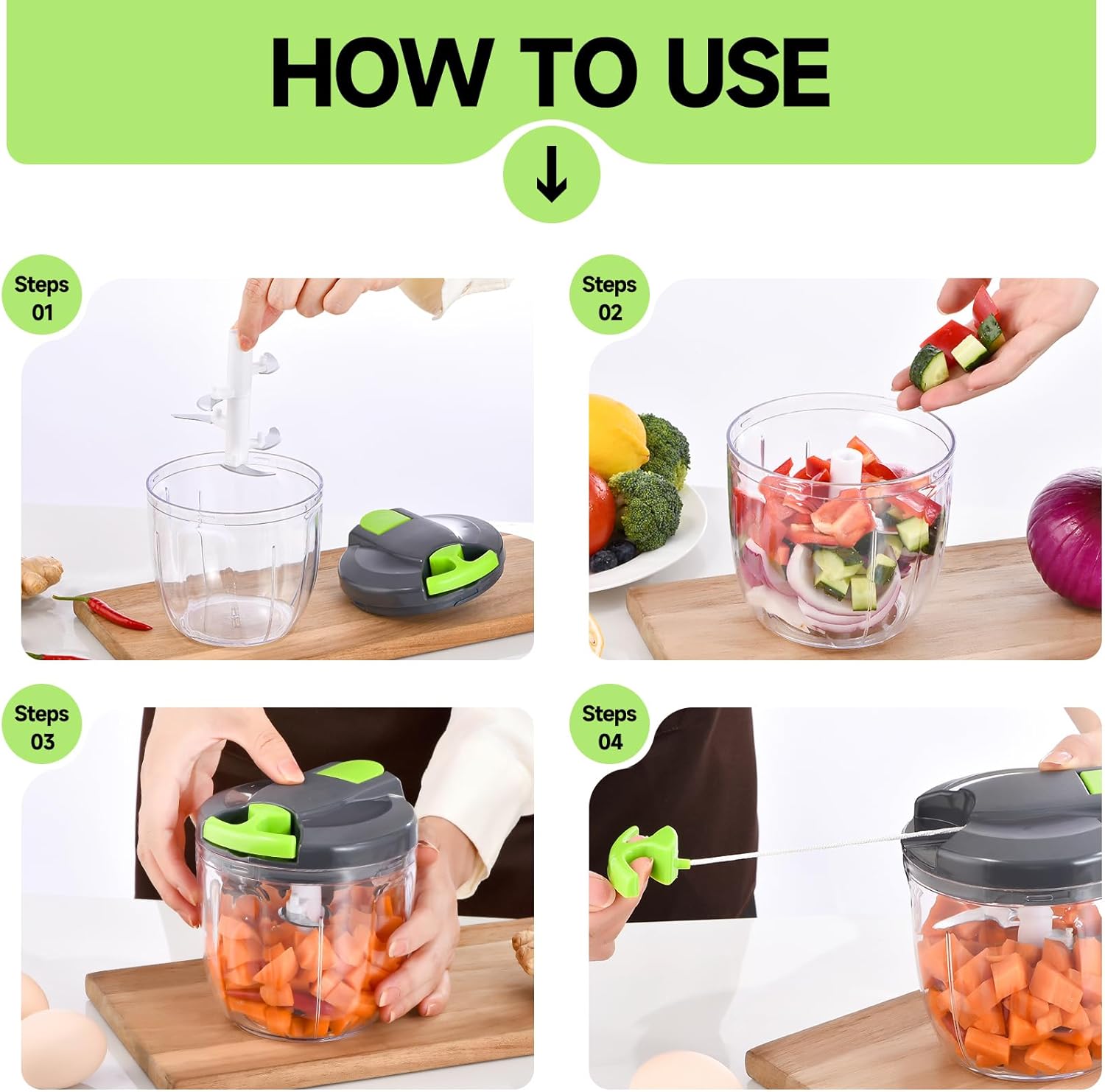 Portable Hand Vegetable Chopper - Image 8