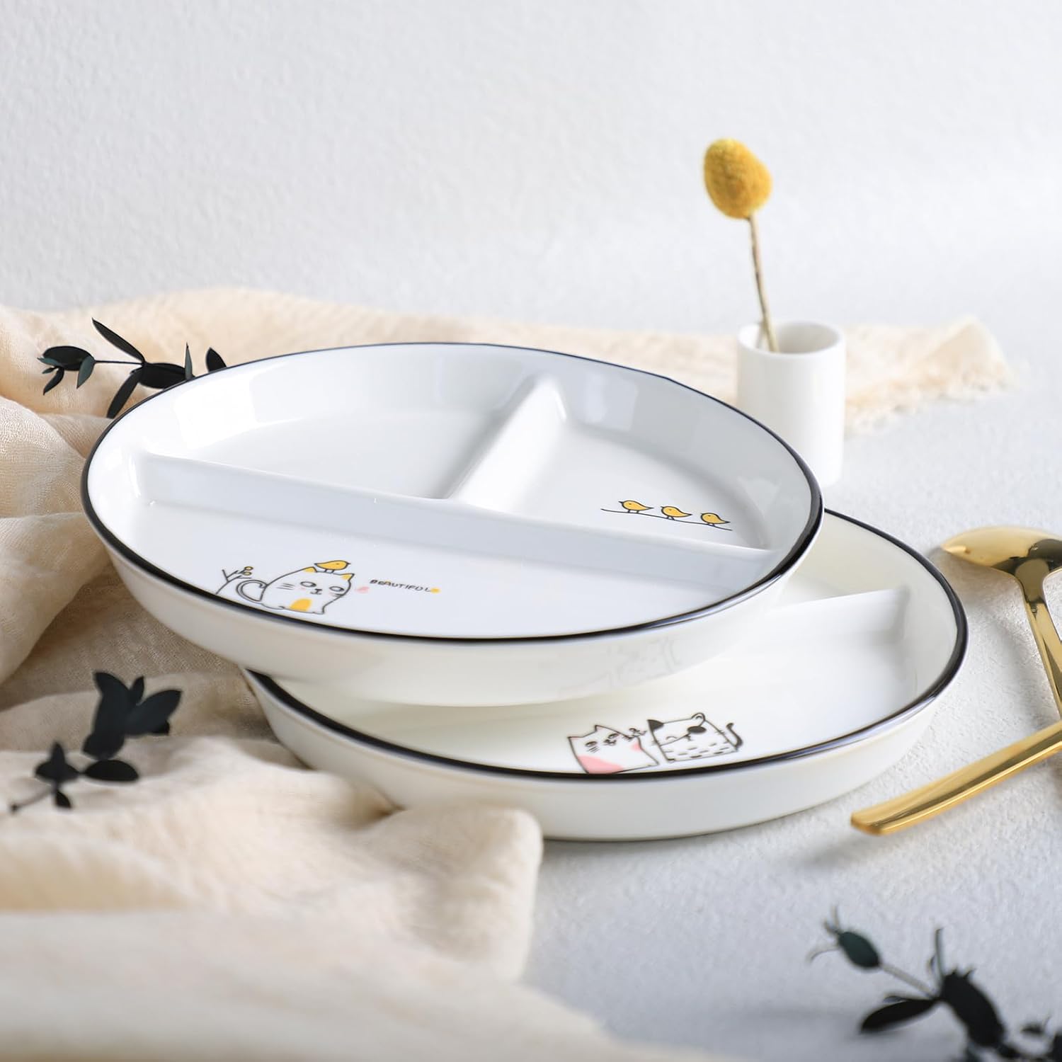 Ceramic Dinosaur Portion Control Plate - Image 5