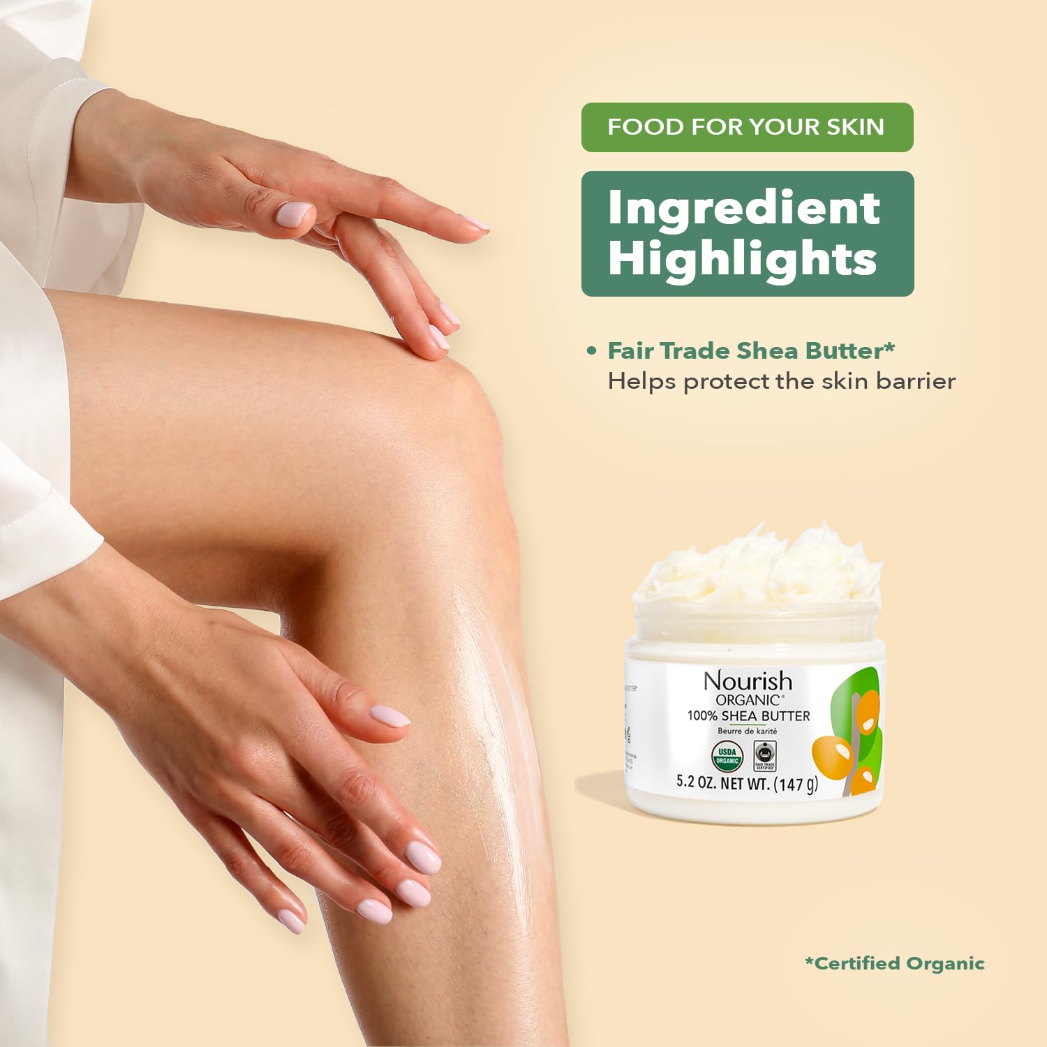 Nourish Organic Moisturizing Shea Butter - Image 7