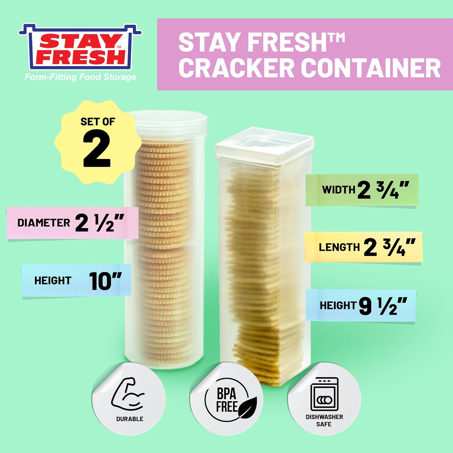 Saltine Cracker Storage Container - Image 3