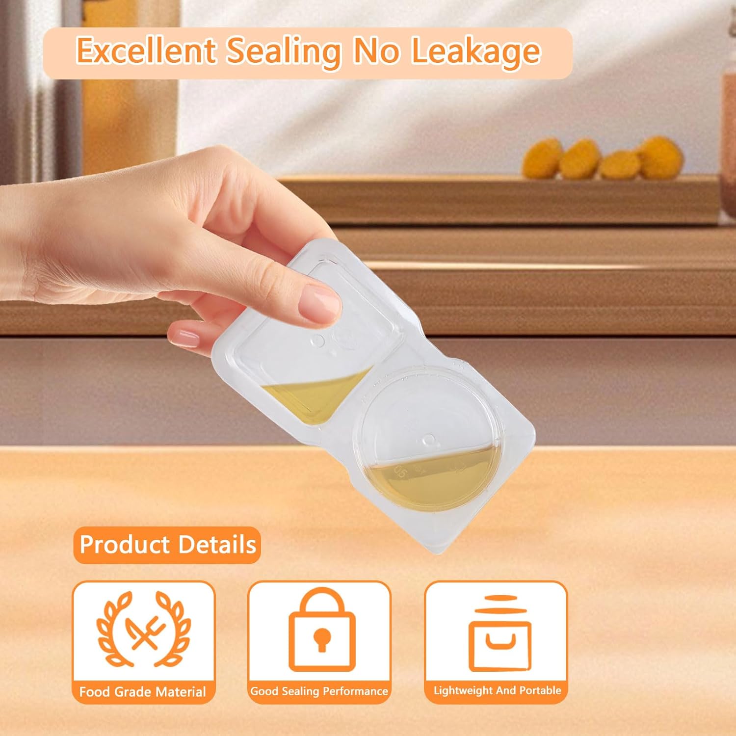 Reusable Snack Containers with Lids for Portion Control and Meal Prep - Image 3