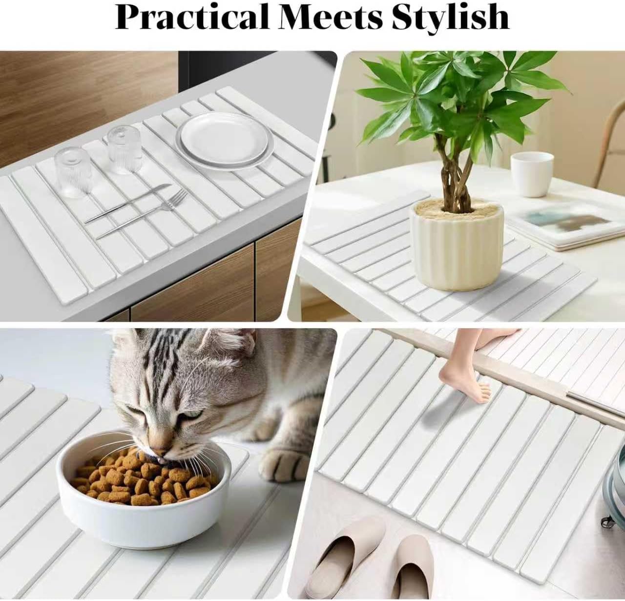 Extral Large Stone Dish Drying Mats for Kitchen Counter - Image 8