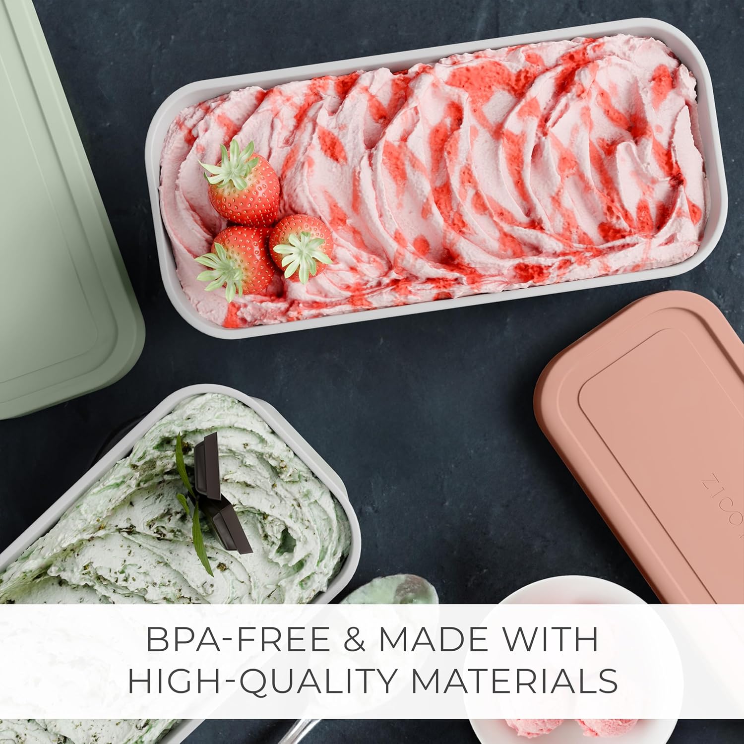 ZICOTO Reusable Ice Cream Tub Containers - Image 6