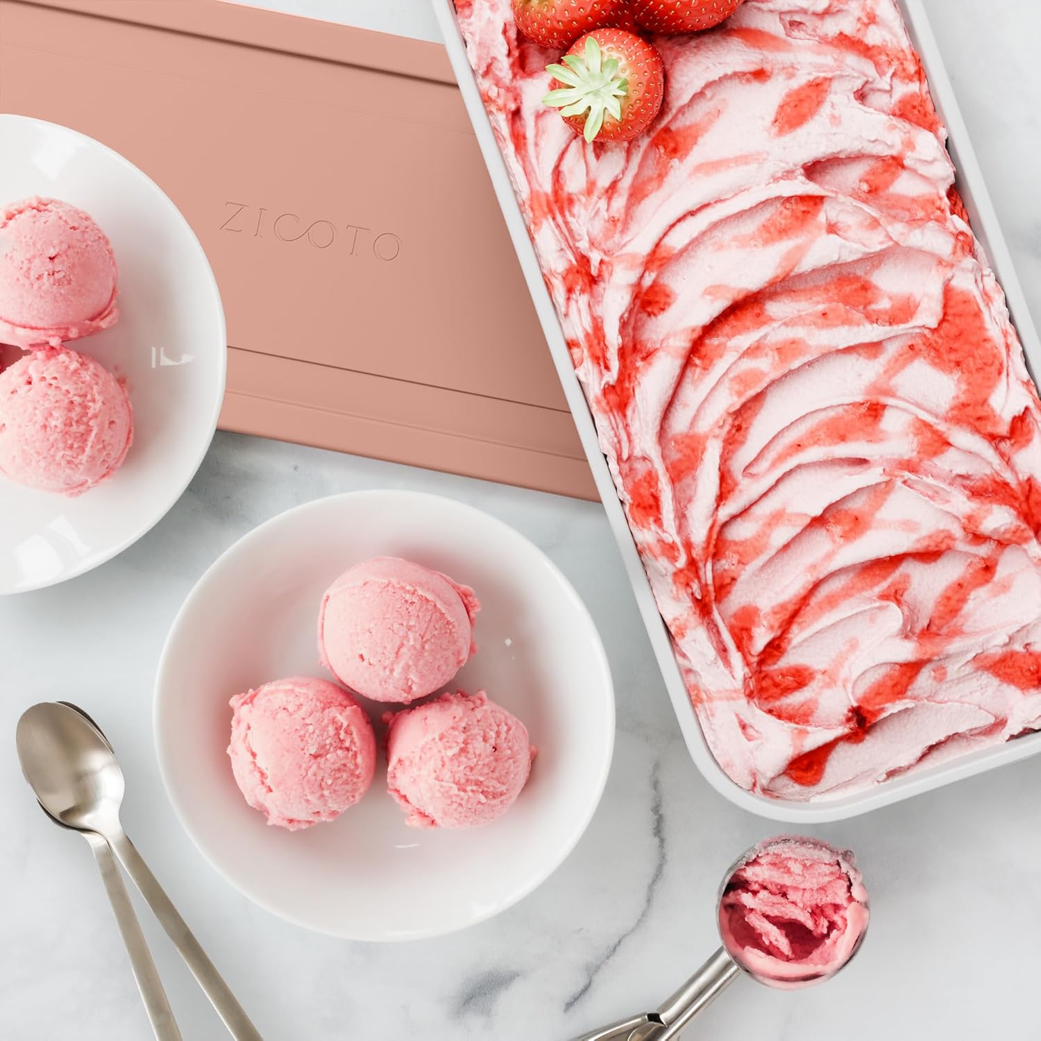 ZICOTO Reusable Ice Cream Tub Containers - Image 8