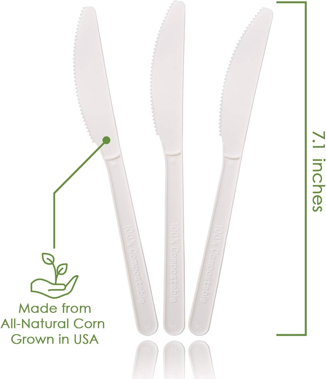 Ecovita 100% Compostable Knives 500 Pack - Image 4
