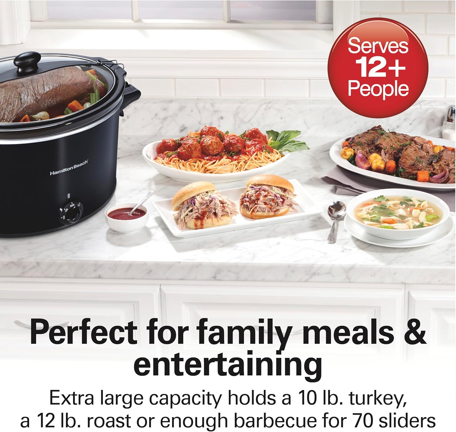 Hamilton Beach Extra Large 10 Quart Slow Cooker - Image 3
