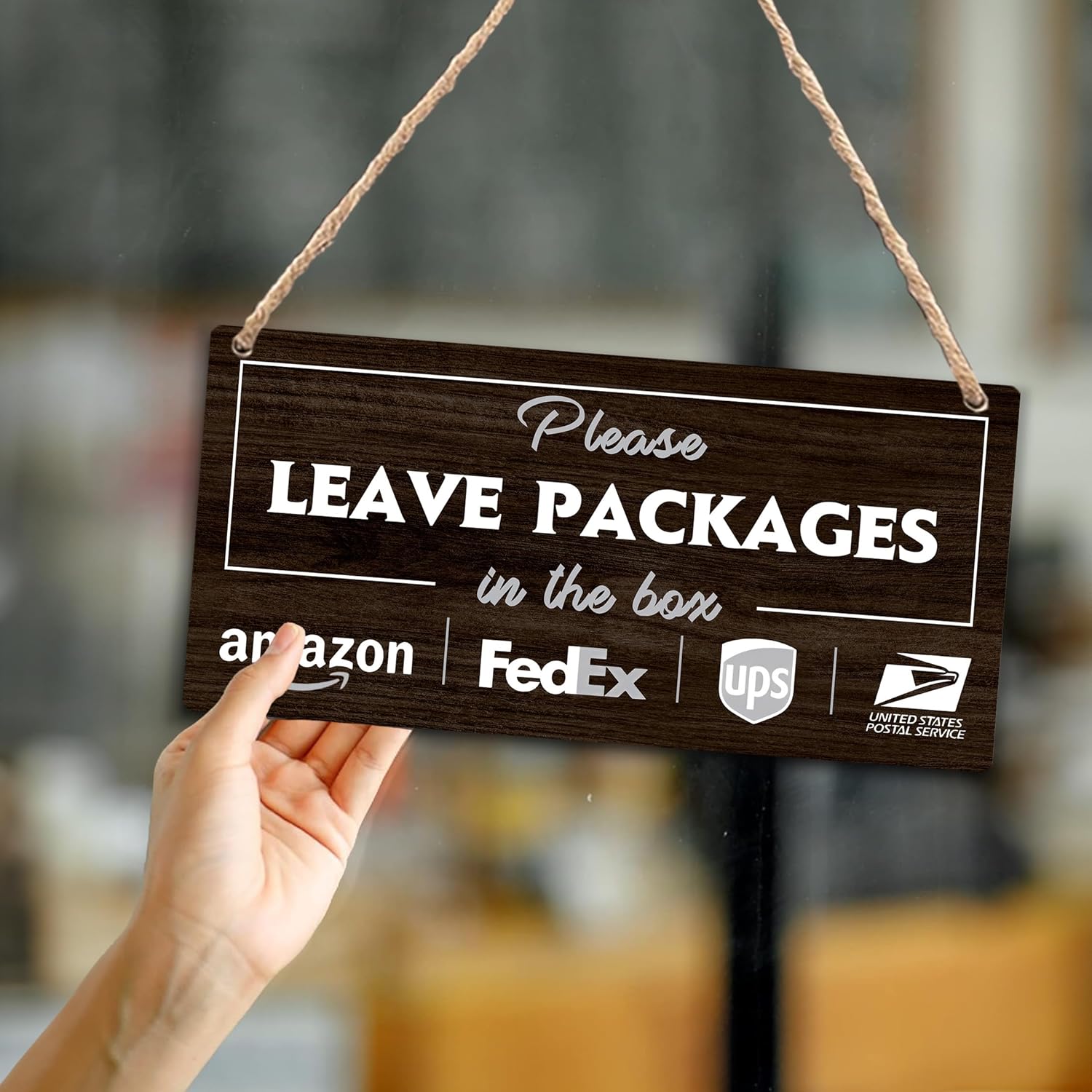 Place Packages Here Wood Sign - Image 5