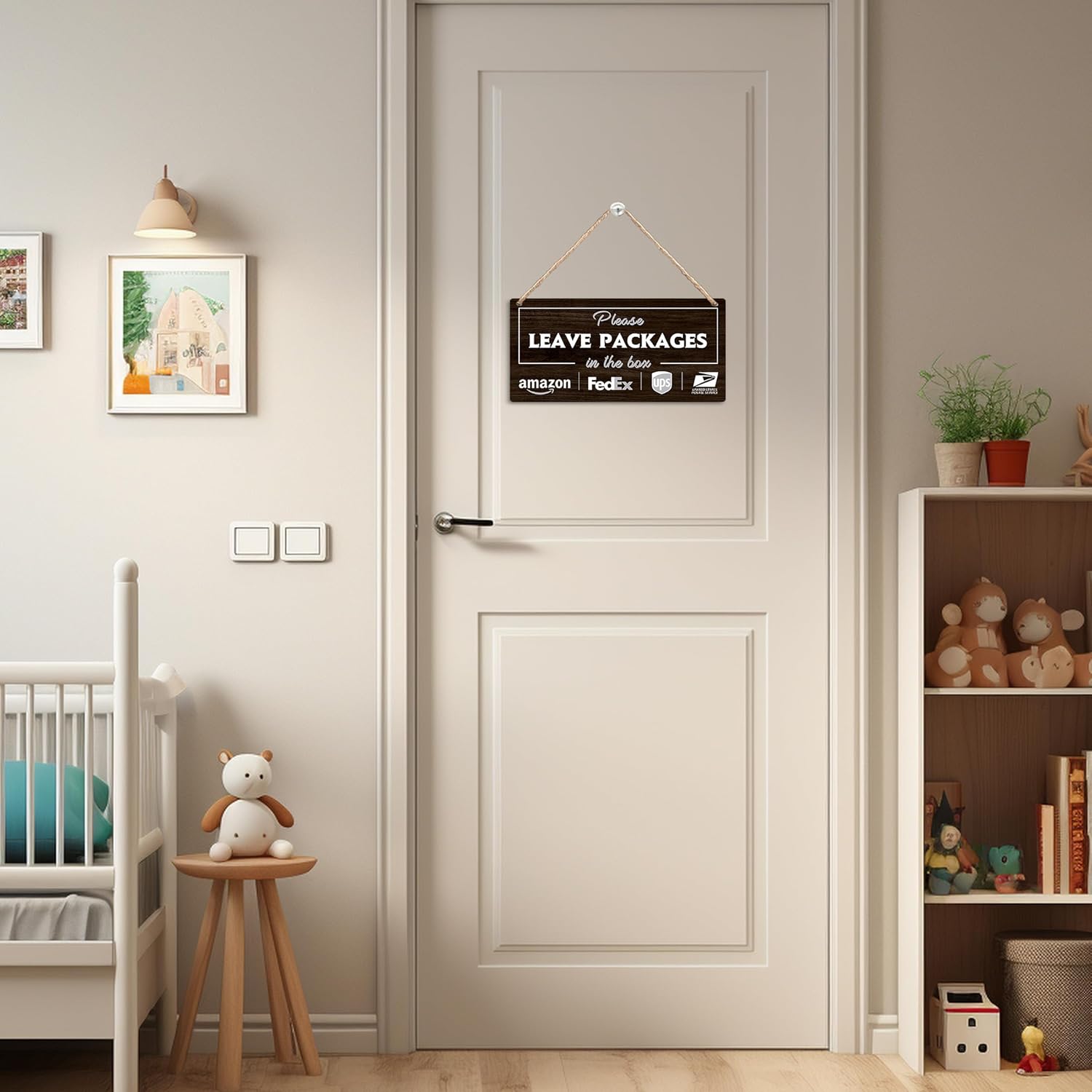 Place Packages Here Wood Sign - Image 7