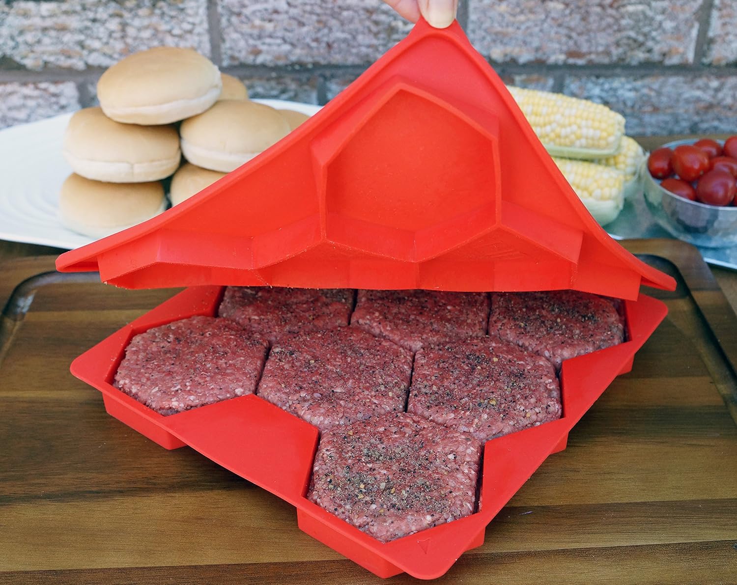 Burger Master 8-in-1 Burger Press & Freezer Container - Image 3