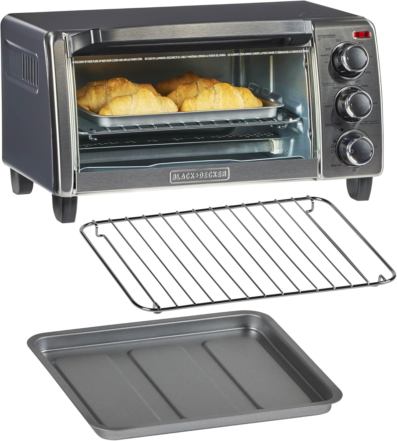 BLACK+DECKER 4-Slice Convection Oven TO1313SBD - Image 8