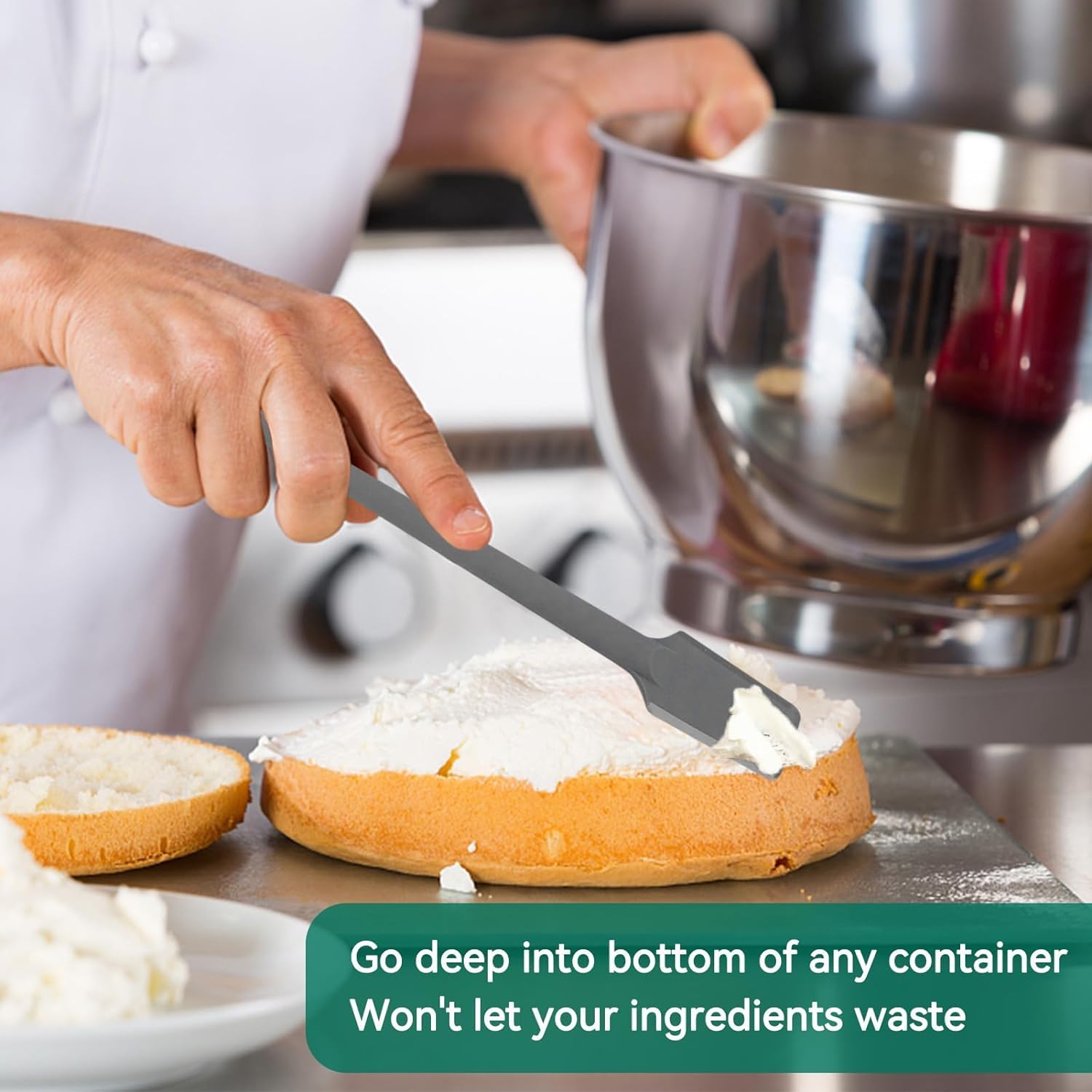 AYNEFY Silicone Spatula 36cm Universal Dual Head Blender Scraper - Image 3