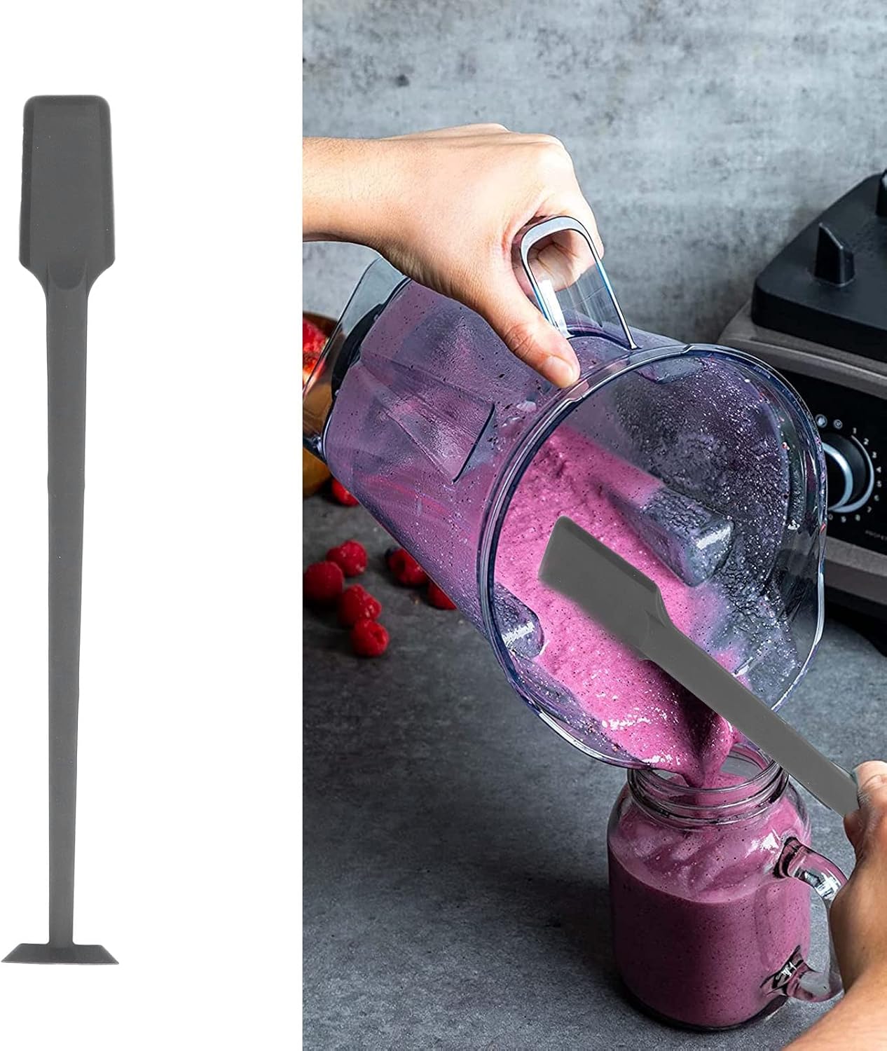 AYNEFY Silicone Spatula 36cm Universal Dual Head Blender Scraper - Image 7