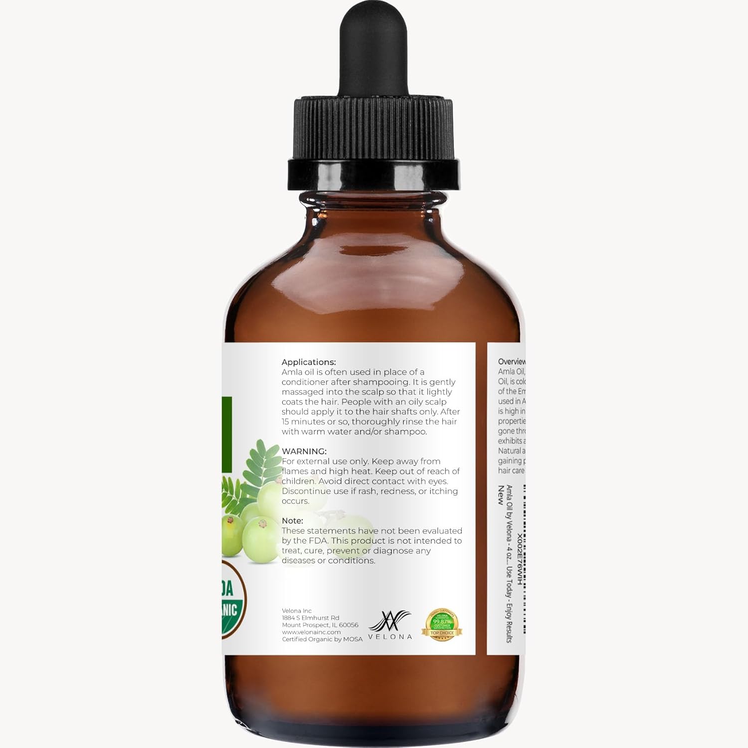 Velona Amla Oil USDA Certified Organic - Image 5