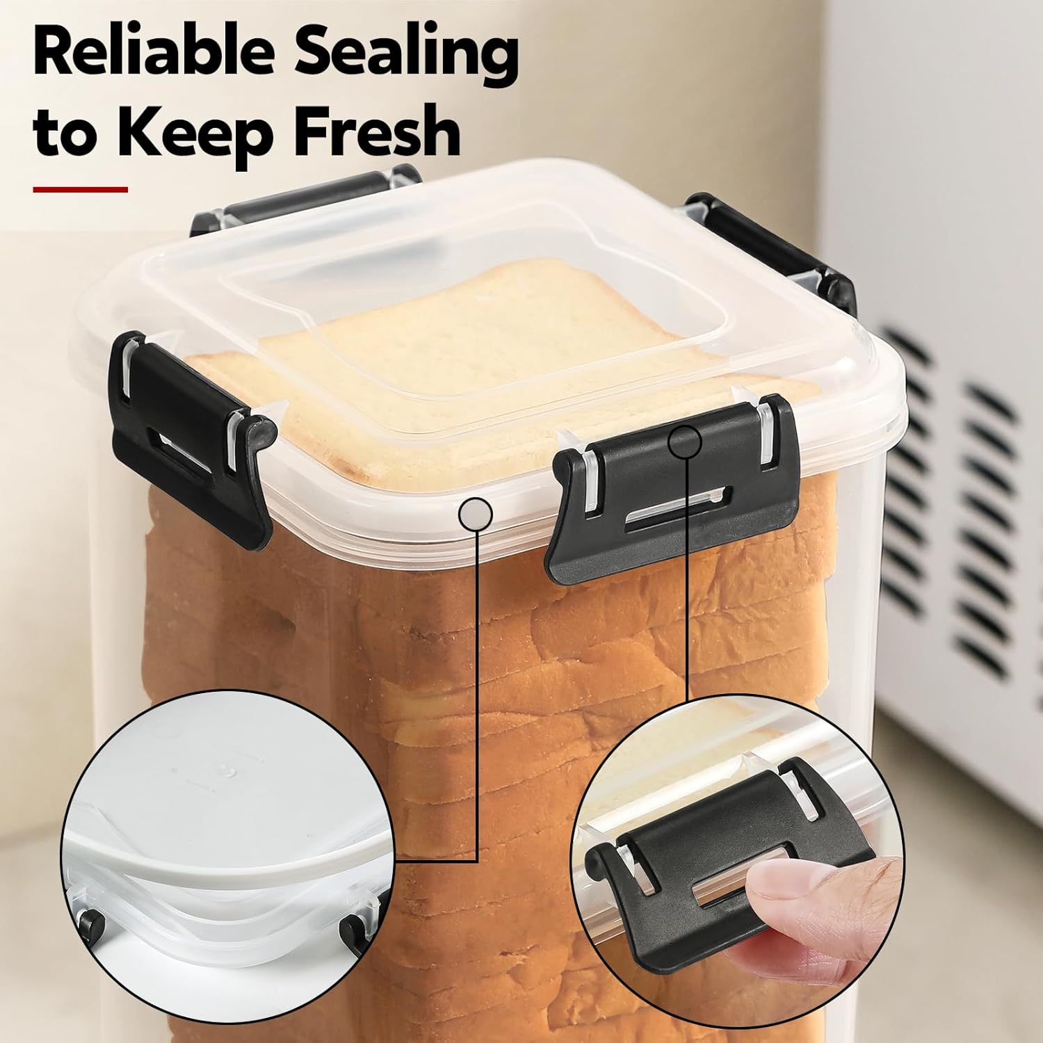 Bread Storage Container with Airtight Lid - Image 4