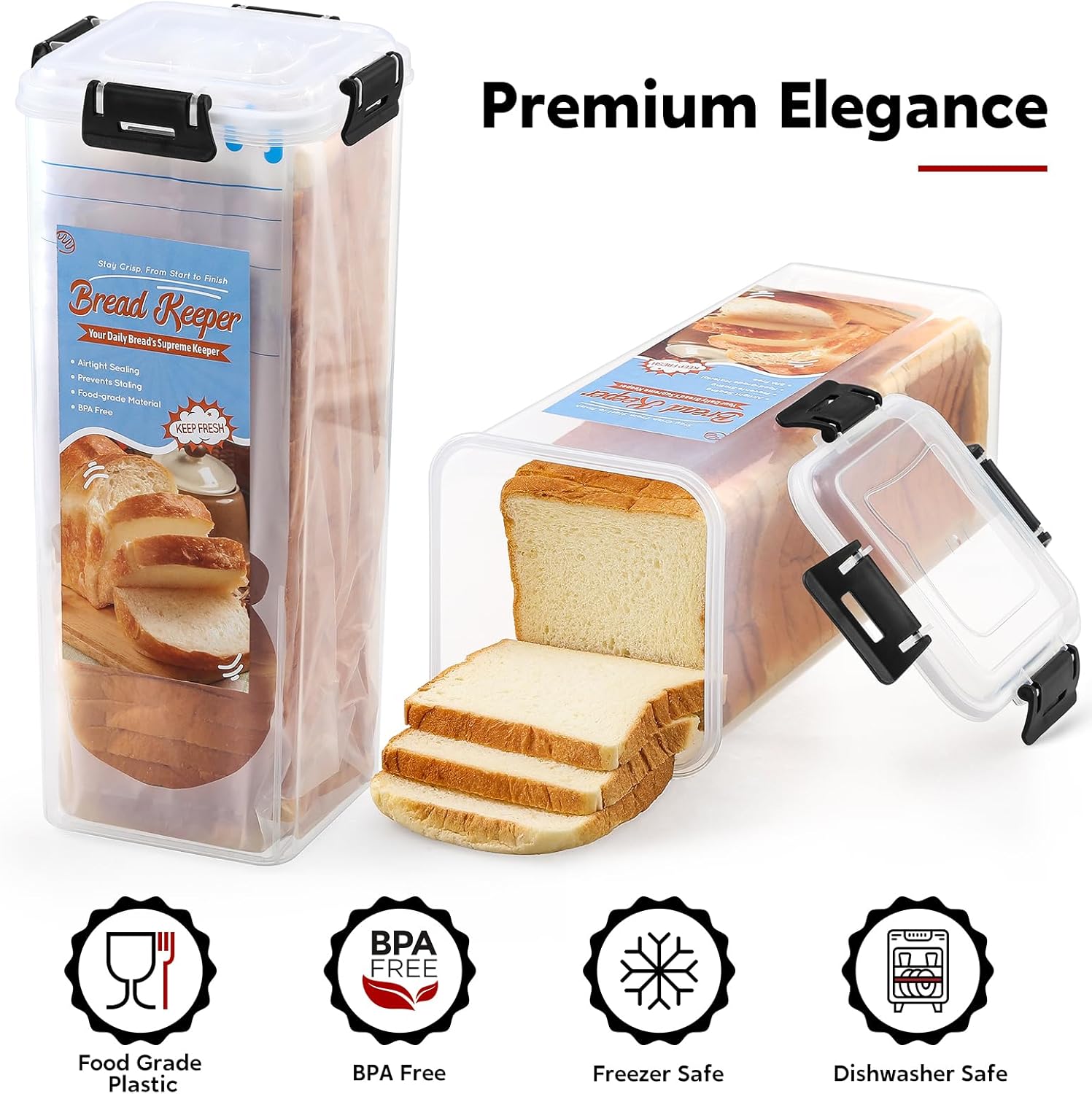 Bread Storage Container with Airtight Lid - Image 5