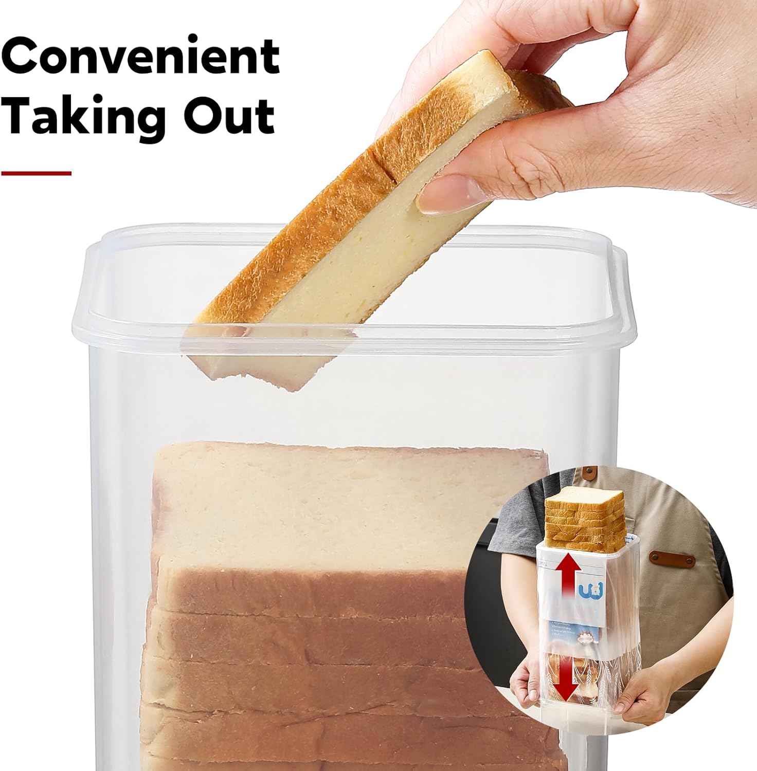 Bread Storage Container with Airtight Lid - Image 6