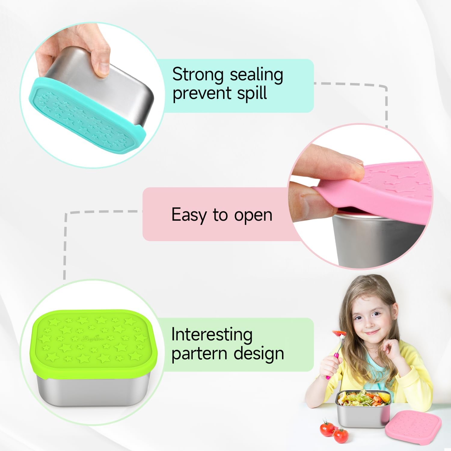 SOPHICO Stainless Steel Snack Containers for Kids - Image 3