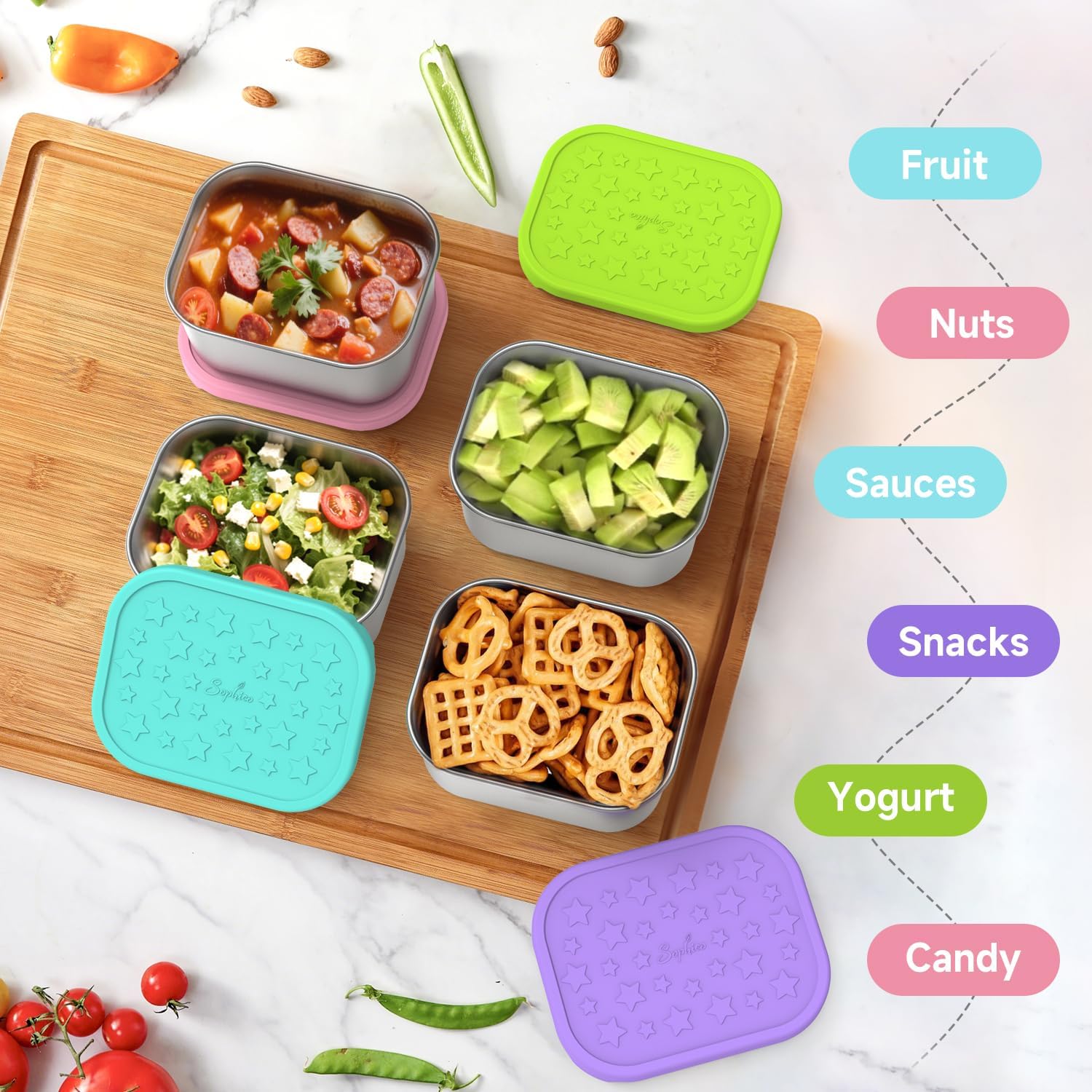 SOPHICO Stainless Steel Snack Containers for Kids - Image 8