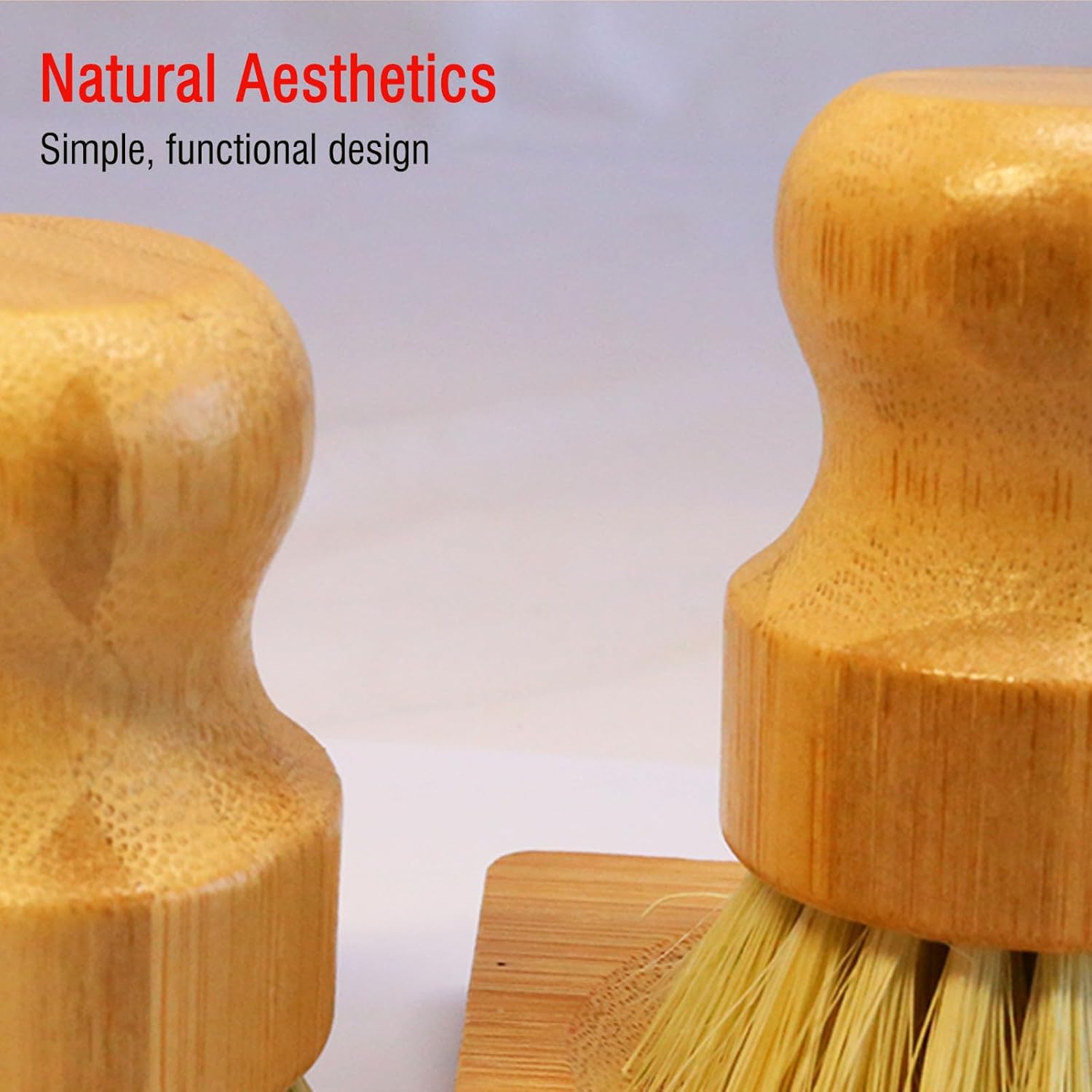Eco Friendly Bamboo Dish Brush Set - Image 5