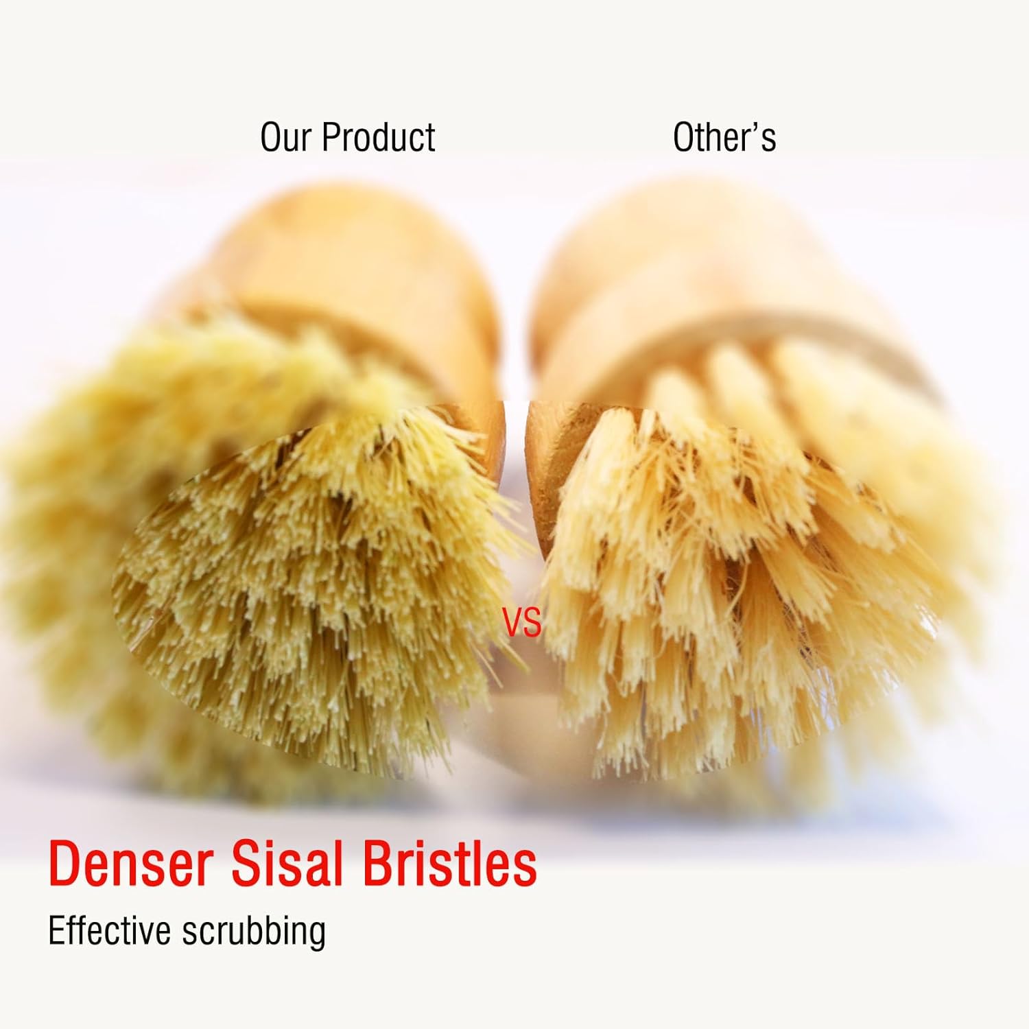 Eco Friendly Bamboo Dish Brush Set - Image 6