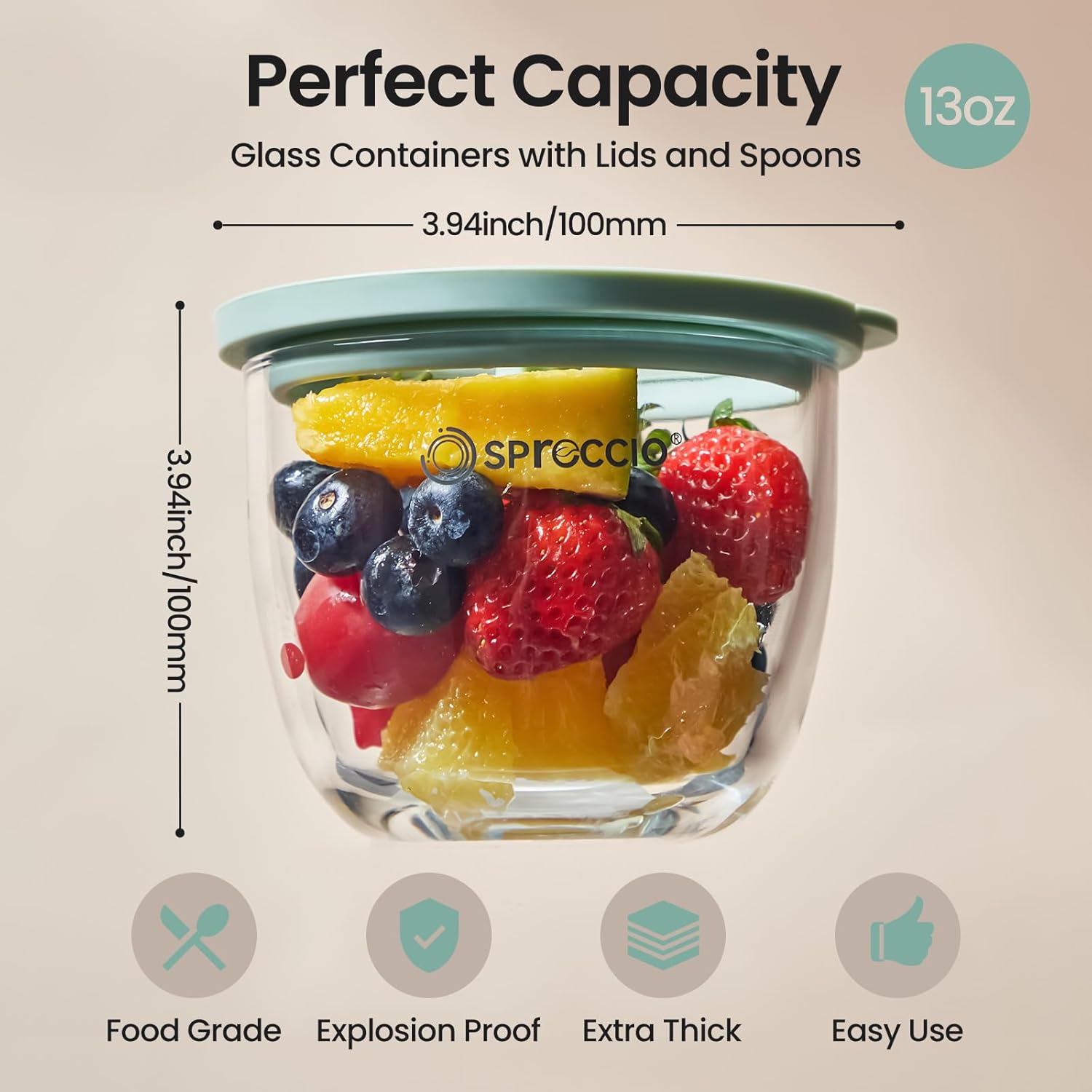 Glass Meal Prep Containers Set - Image 3