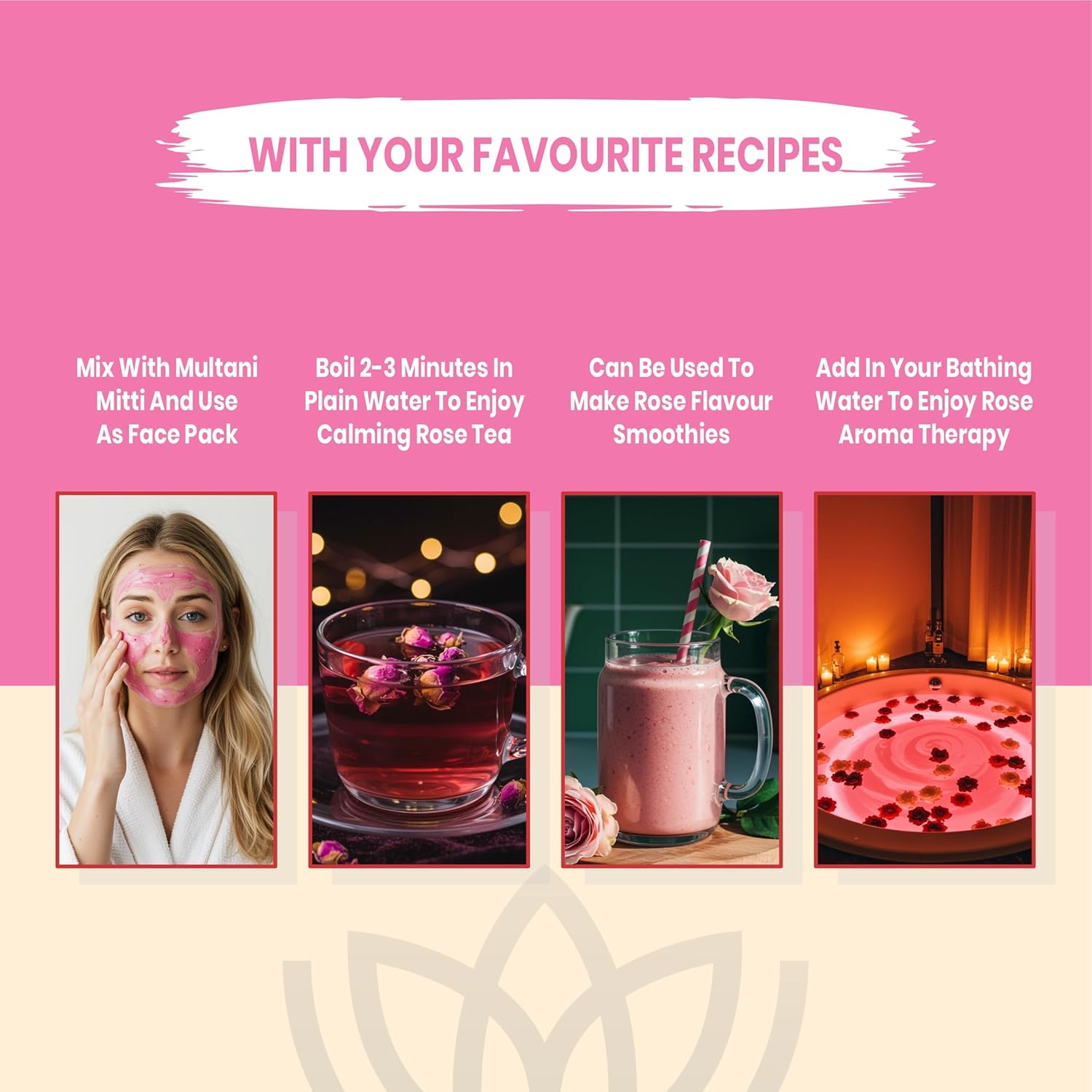 MAPL Organic Rose Petal Powder for Face Mask & Skin Care - Image 6