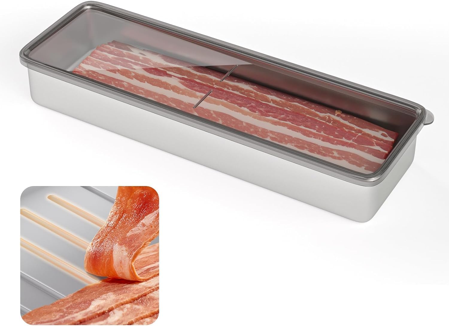 Stainless Steel Bacon Container for Refrigerator - Image 6