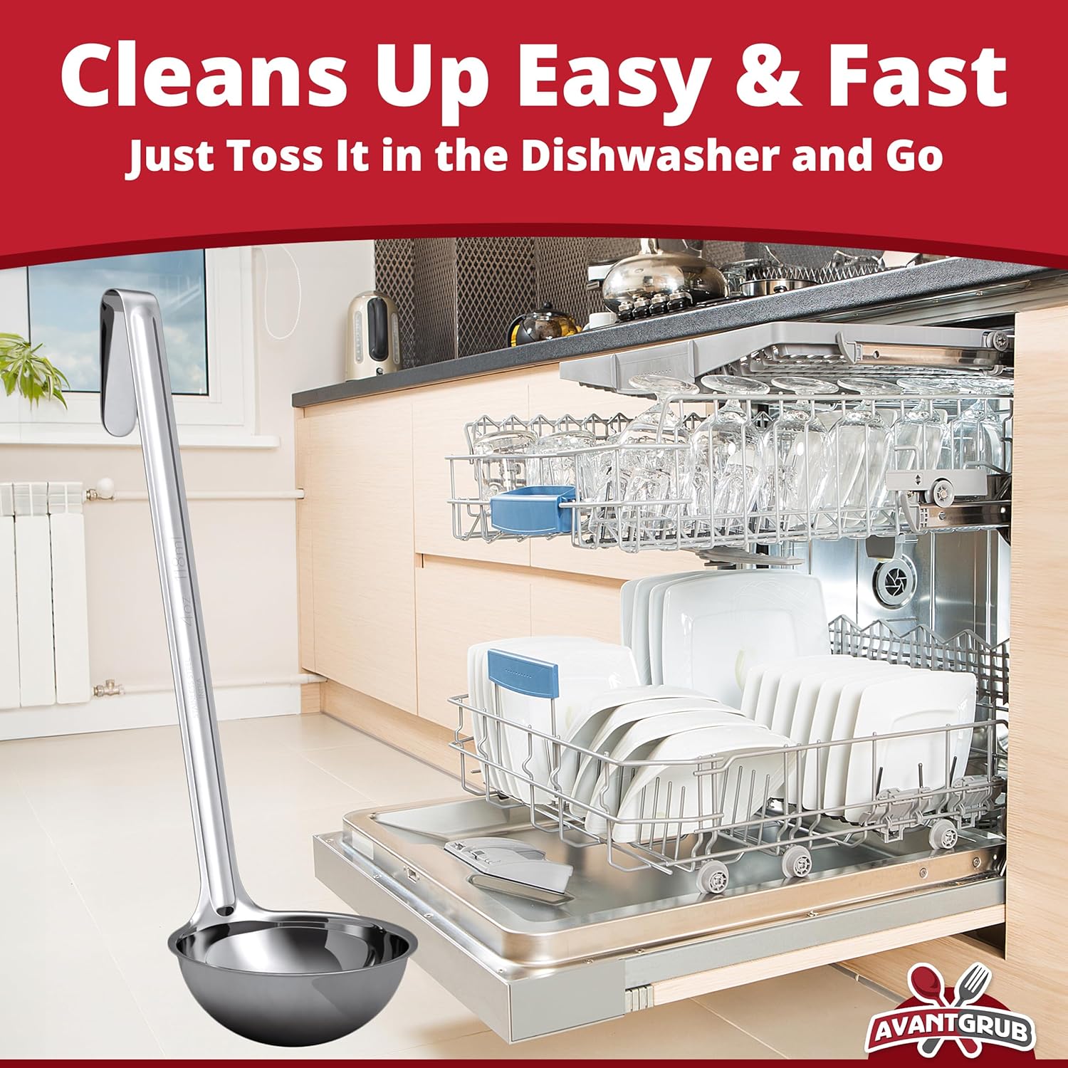 Stainless Steel Soup Ladle Set - Image 5