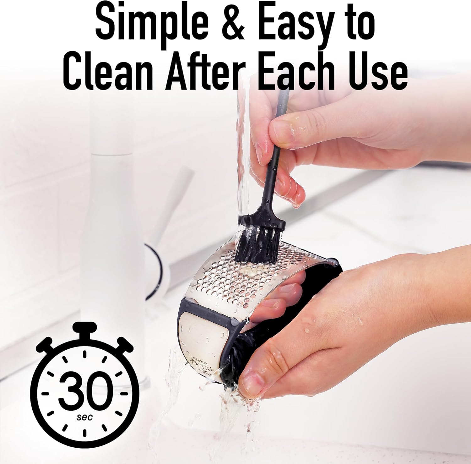 Zulay Kitchen Garlic Press Rocker Set - Image 6