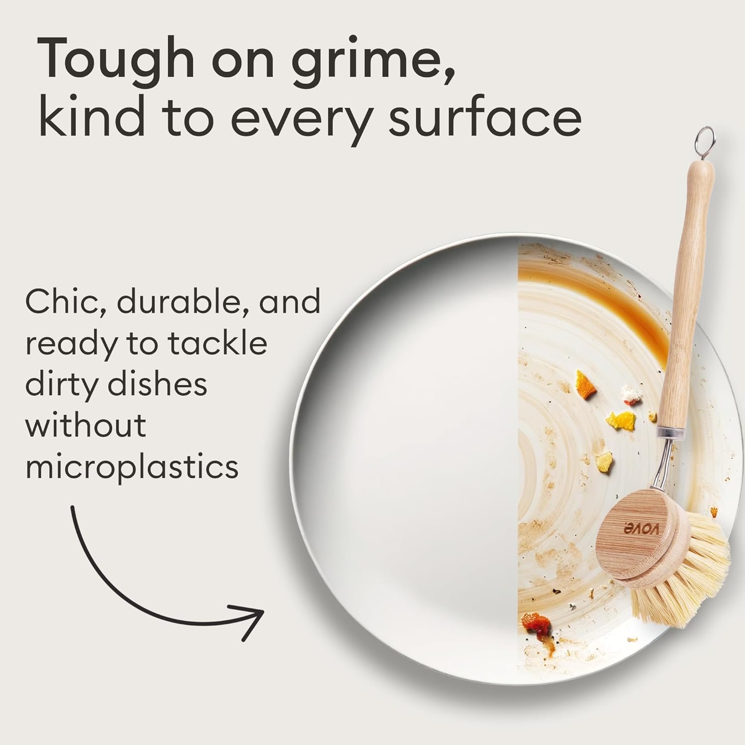 Vove Bamboo Dish Brush Replacement Heads - Image 5