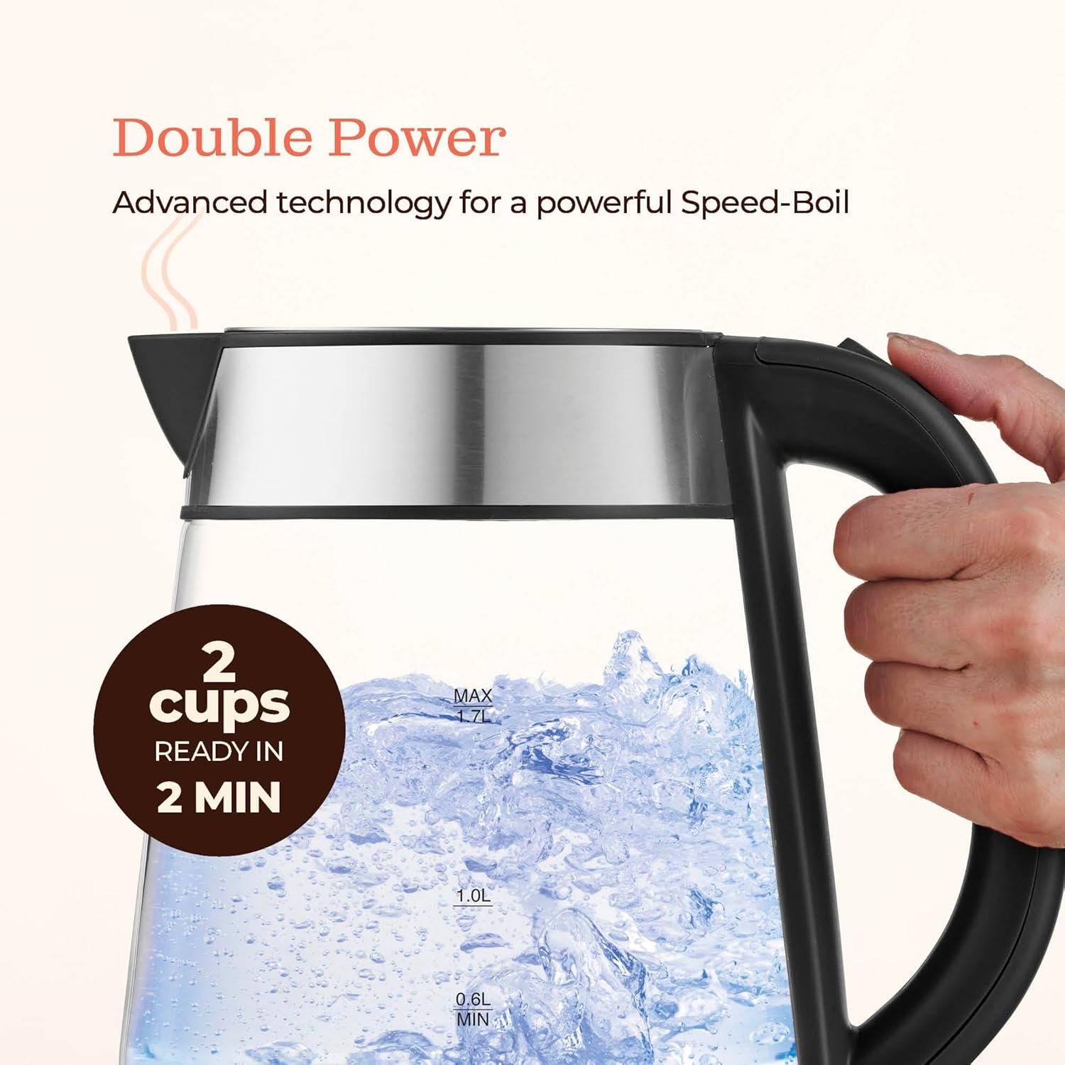 Speed-Boil Electric Kettle For Coffee & Tea - Image 5