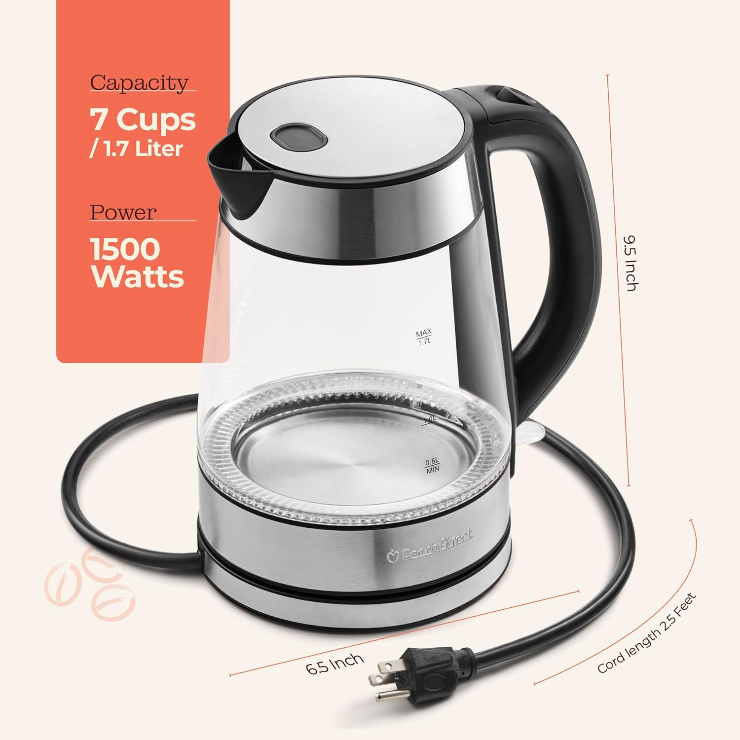 Speed-Boil Electric Kettle For Coffee & Tea - Image 8