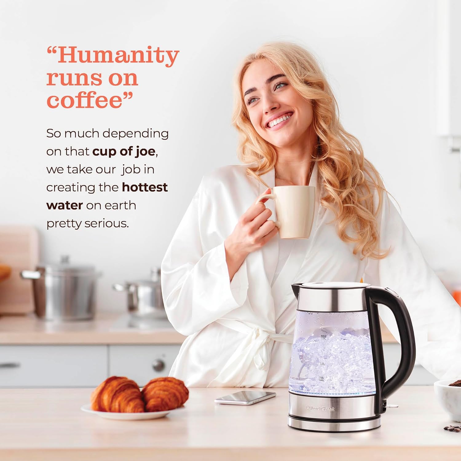 Speed-Boil Electric Kettle For Coffee & Tea - Image 9
