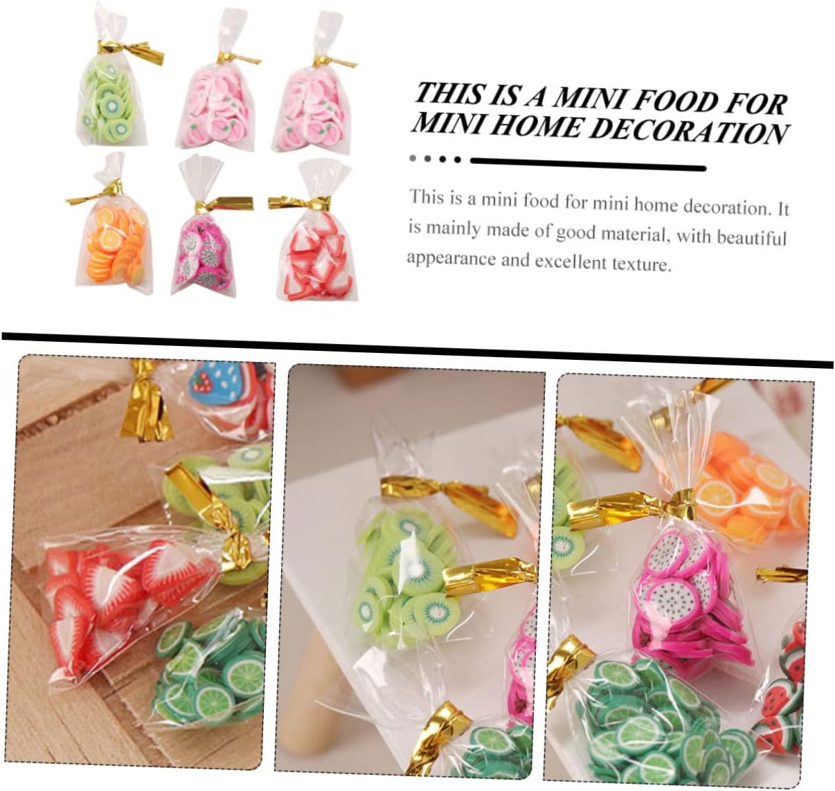 Hemoton Miniature Snacks Ornaments - Image 4