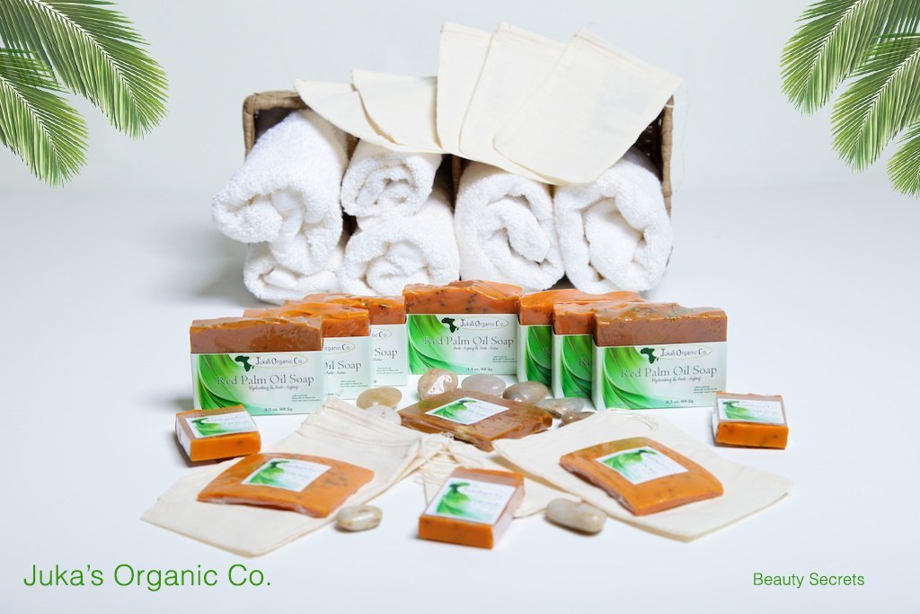 Juka's Organic Co. Lavender Red Palm Oil Soap - Image 3