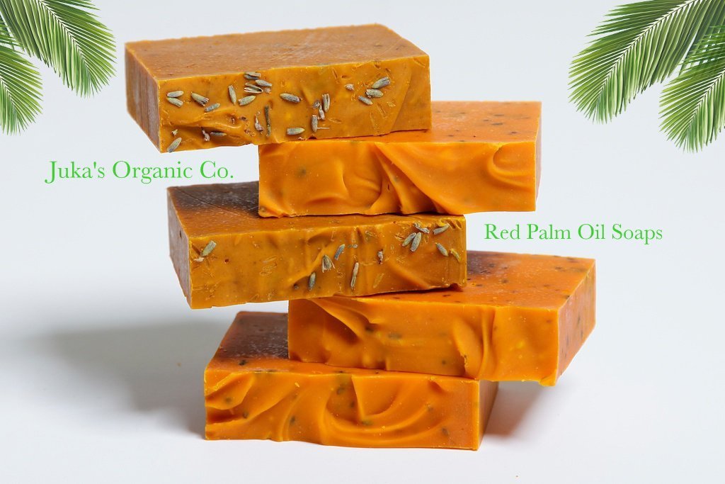 Juka's Organic Co. Lavender Red Palm Oil Soap - Image 4