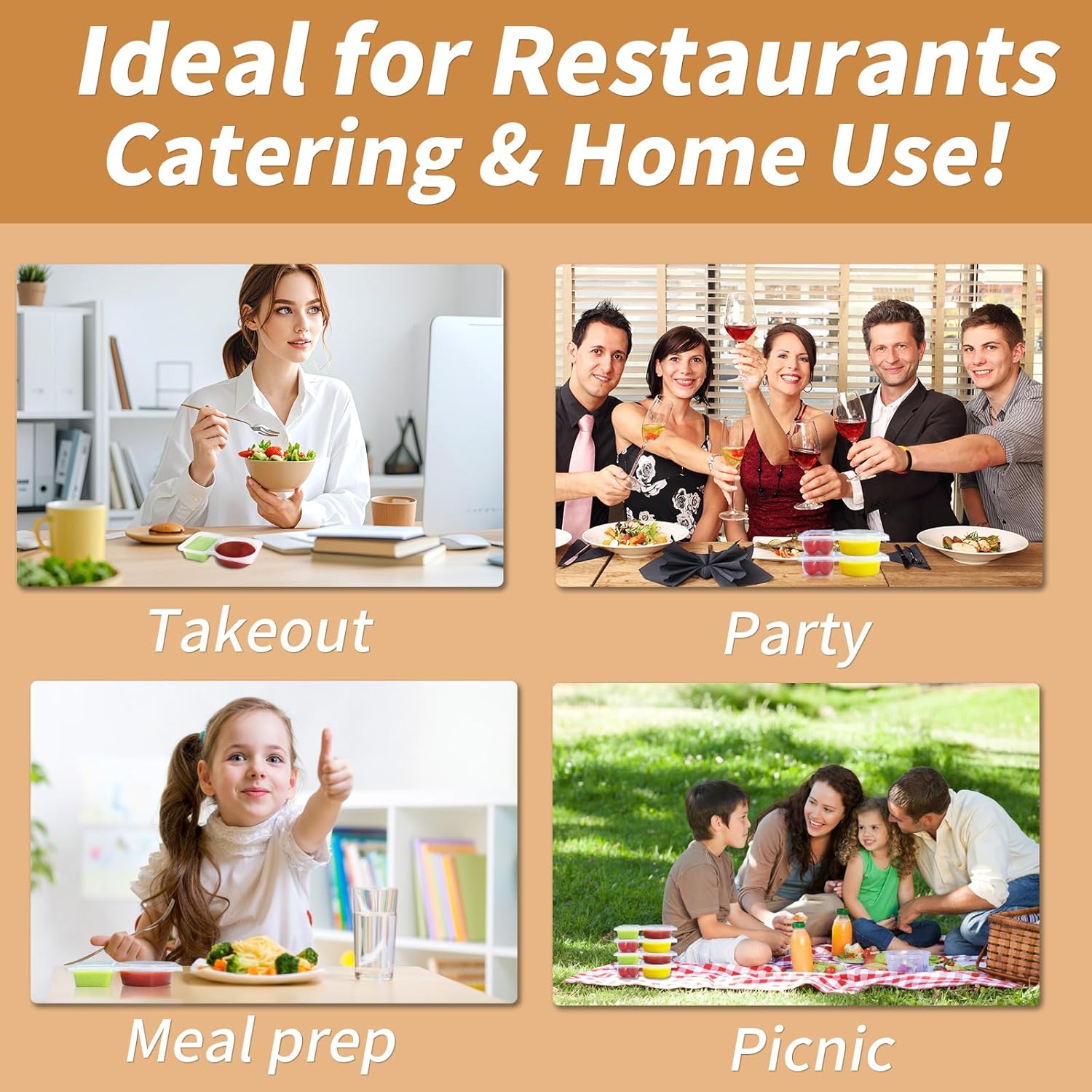 Reusable Snack Containers with Lids - Image 6