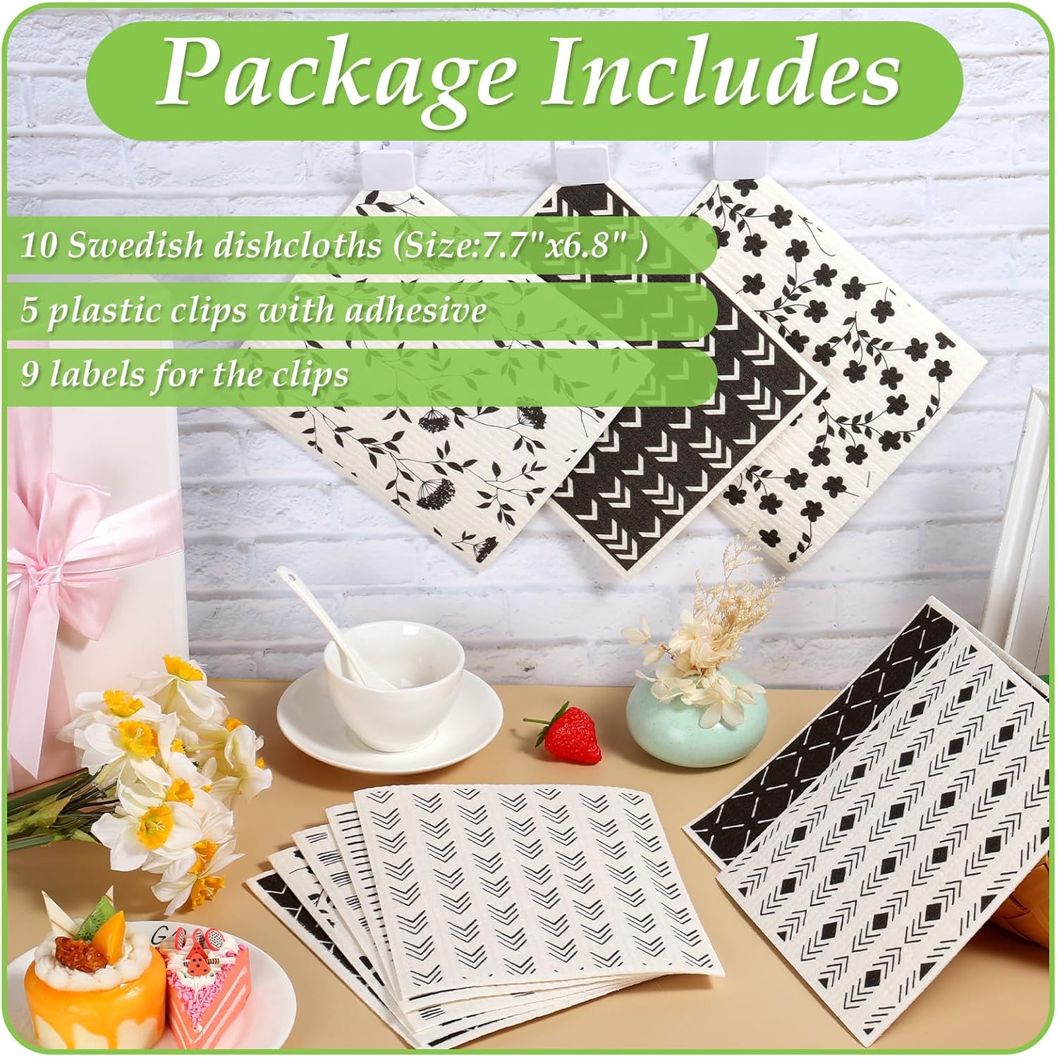 Lucomb Swedish Dishcloths with Hook - Image 3