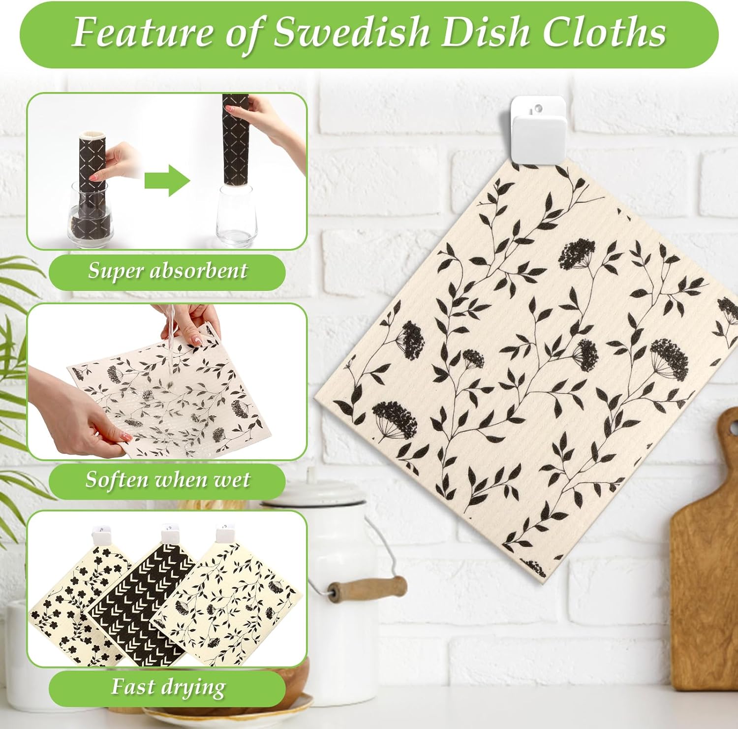 Lucomb Swedish Dishcloths with Hook - Image 4