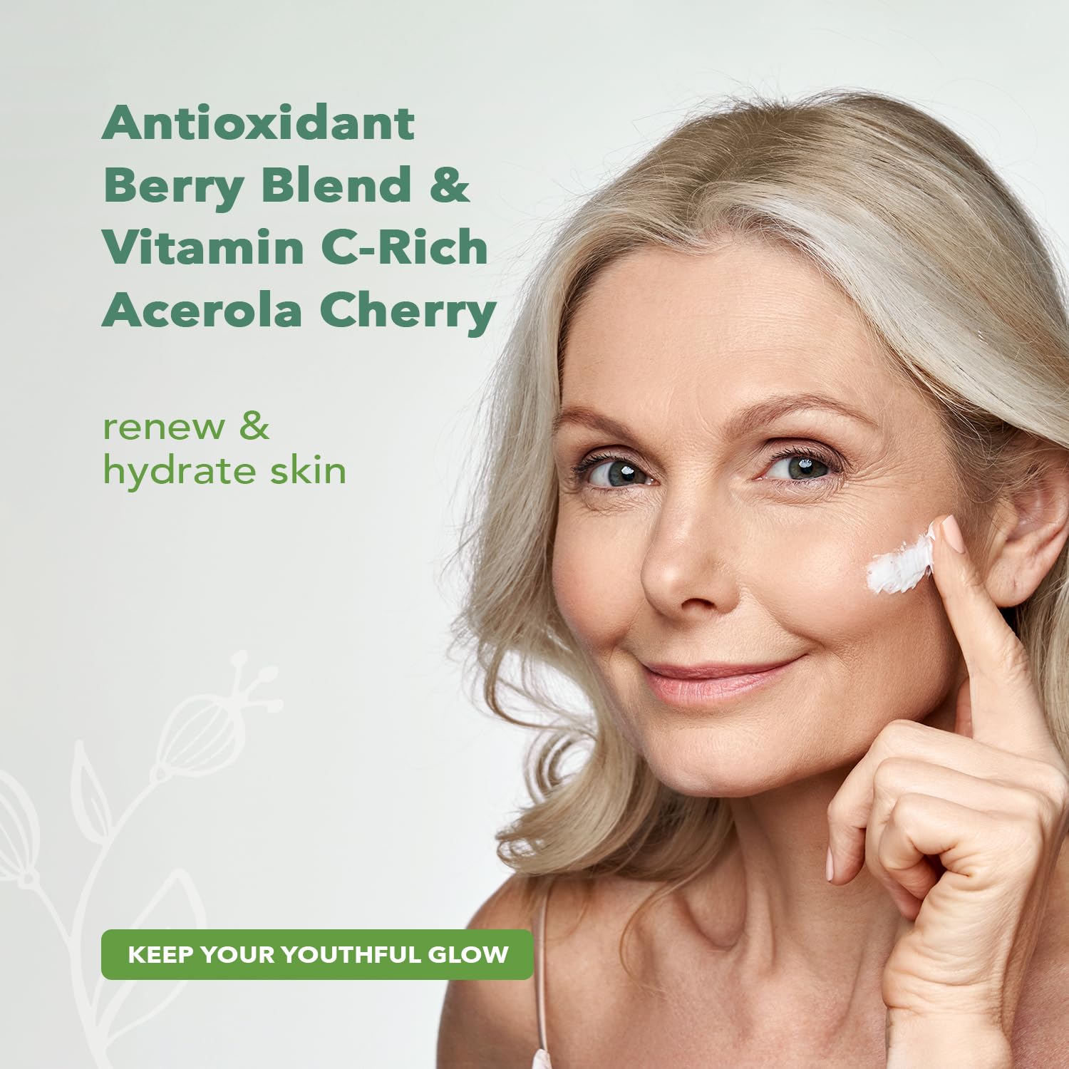 Nourish Organic Face Cream Bilberry & Arctic Berries Age Defense Formula - Image 5