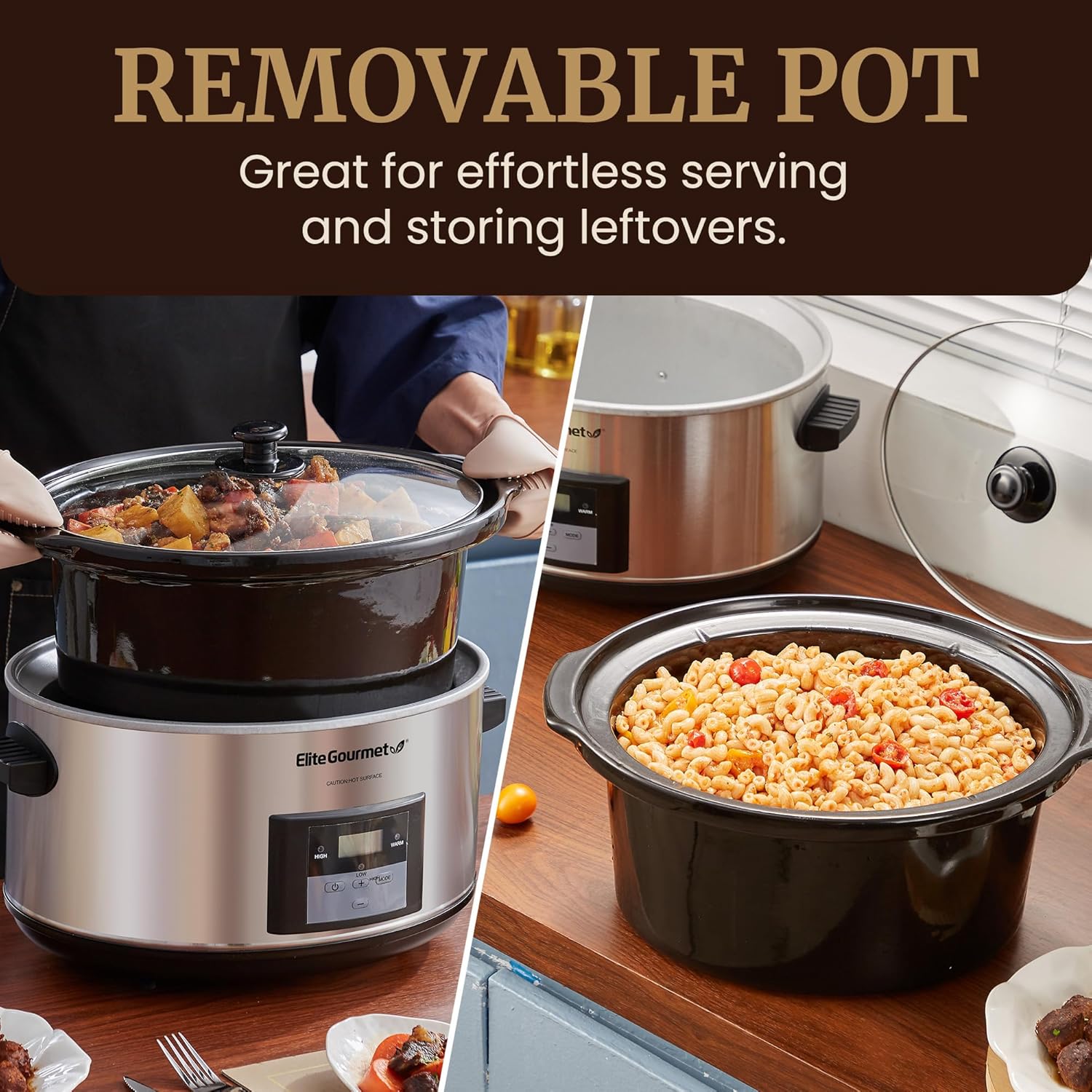 Elite Gourmet 8.5Qt Digital Slow Cooker - Image 5