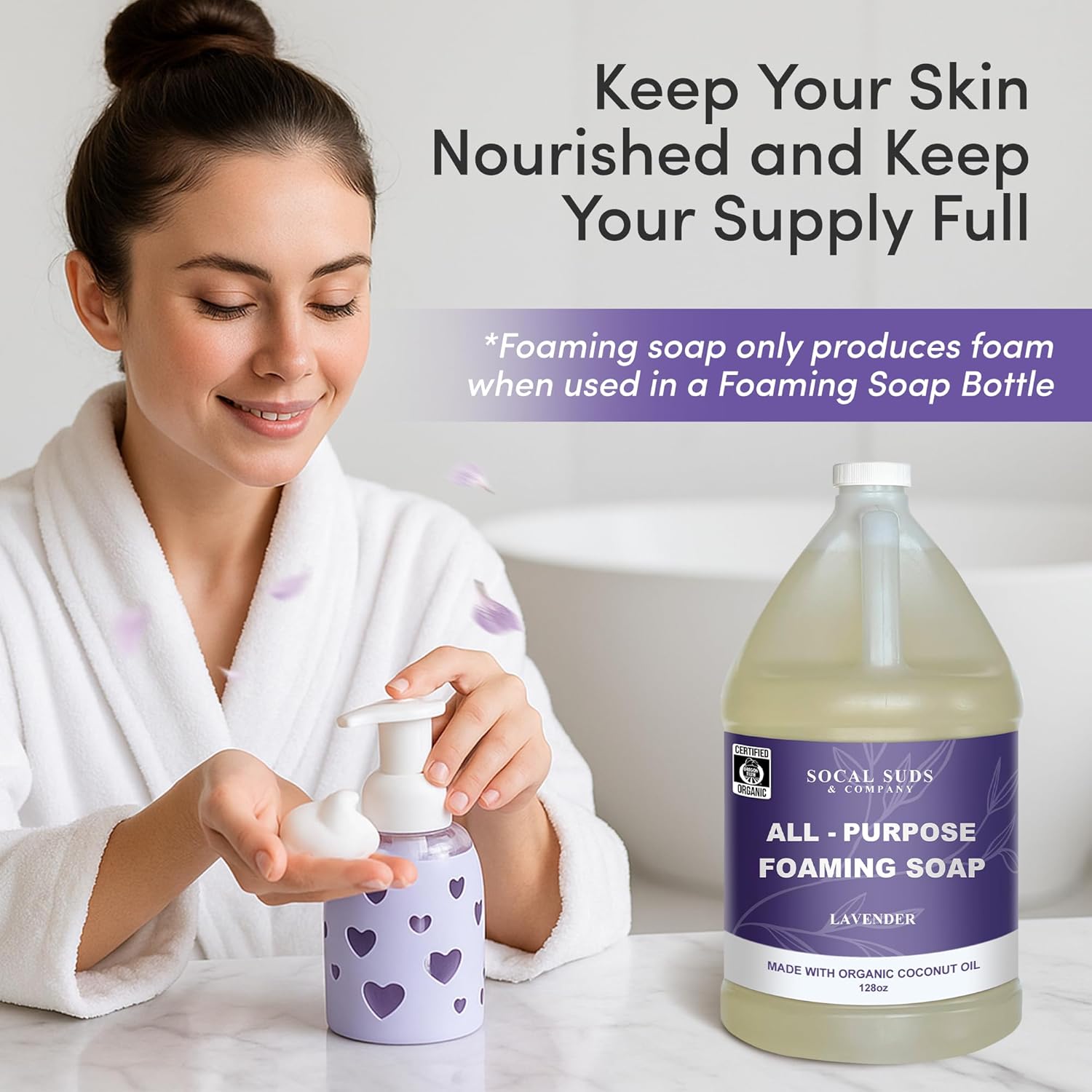 Lavender Foaming Hand & Body Wash - Image 5