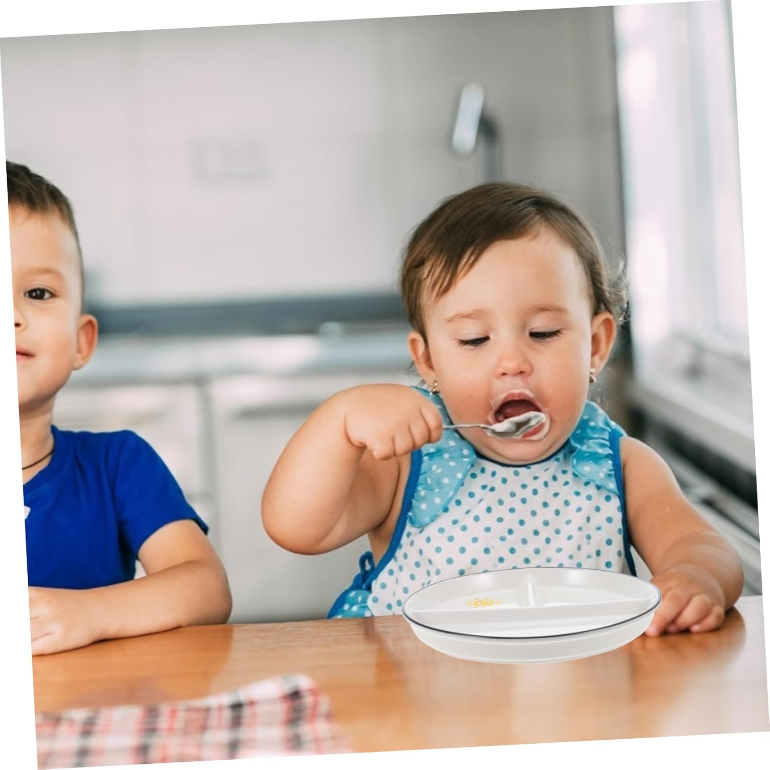 Divided Ceramic Dinner Plate Set for Healthy Eating - Image 6