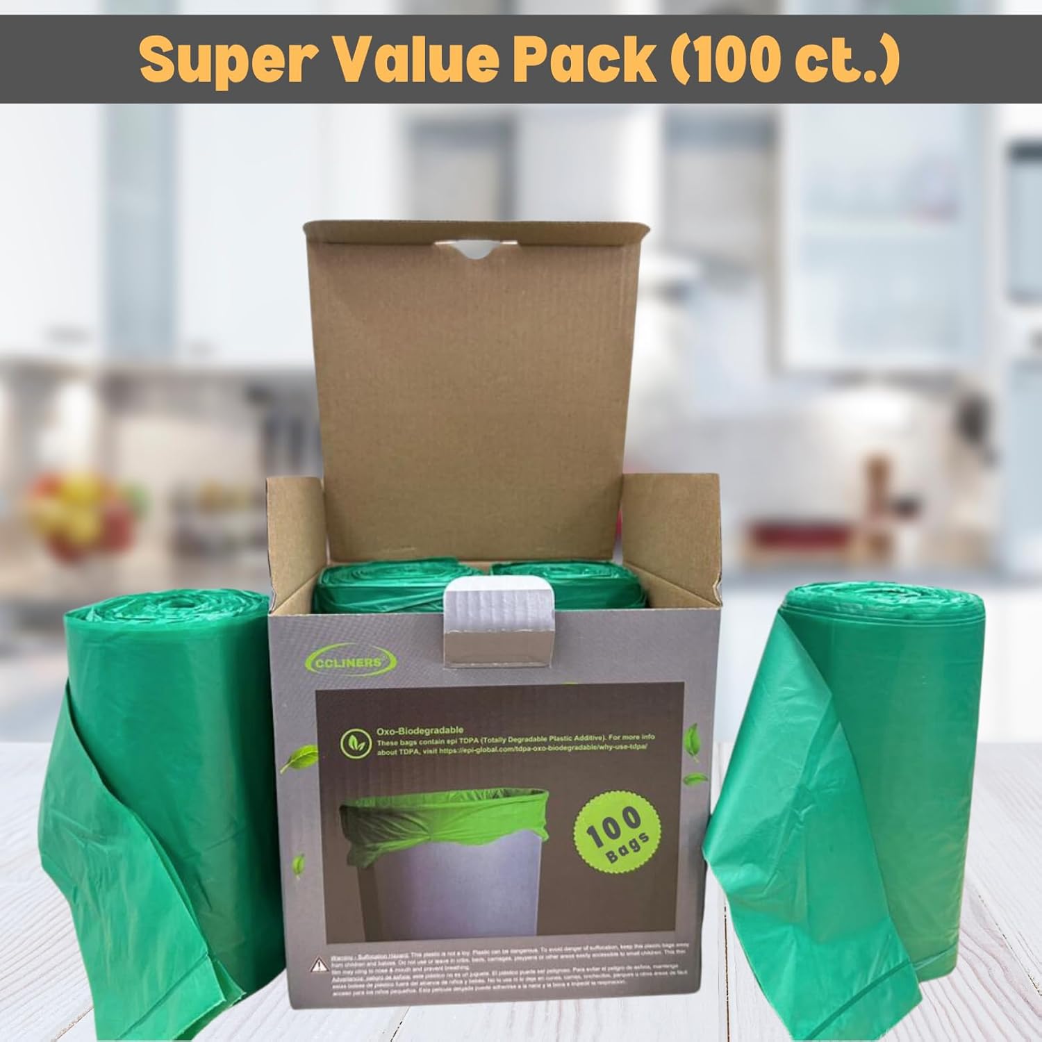 Biodegradable Tall Kitchen Trash Bags - Image 8