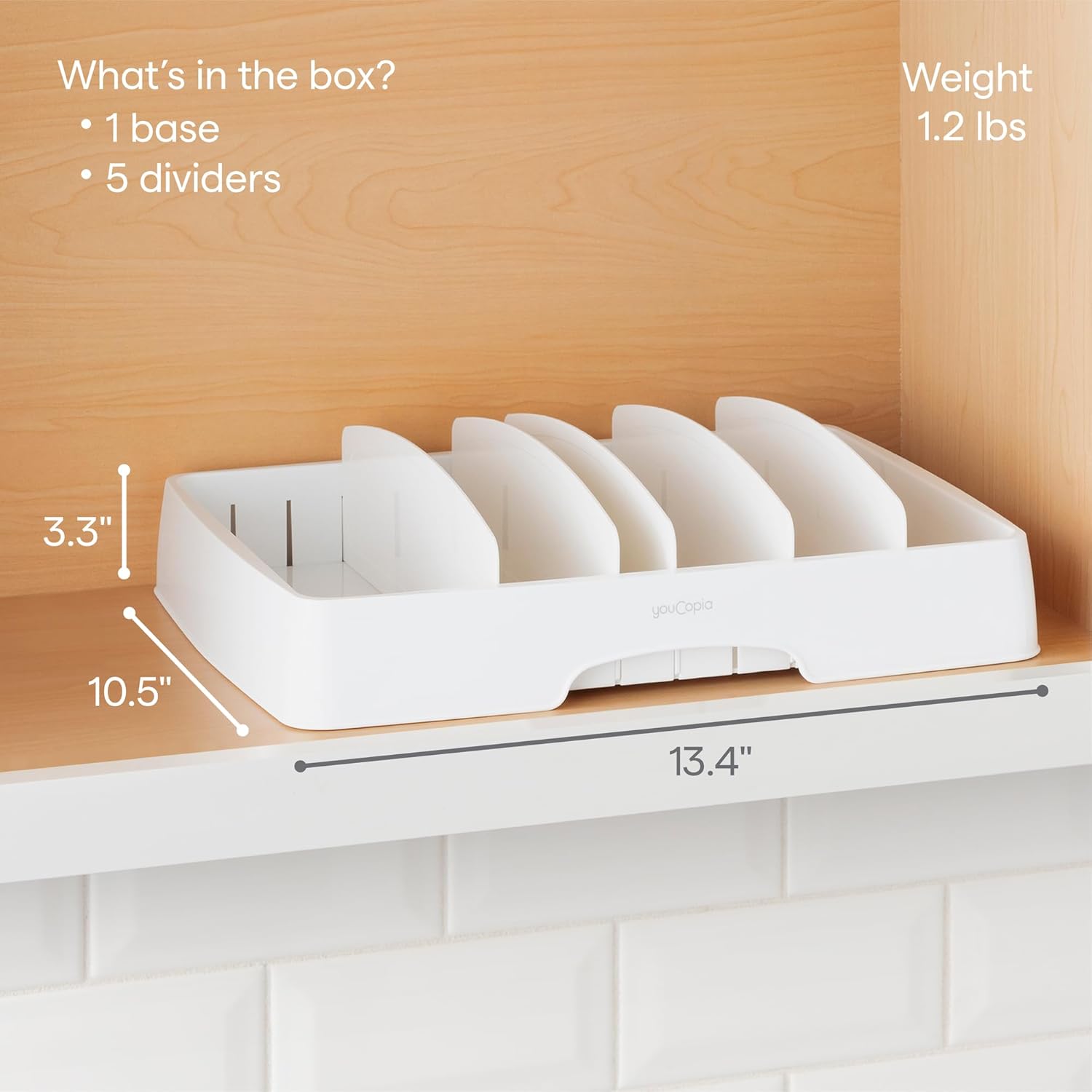 Adjustable Food Container Lid Organizer - Image 4