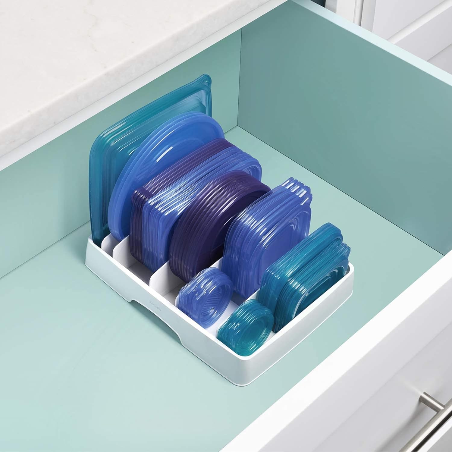Adjustable Food Container Lid Organizer - Image 6