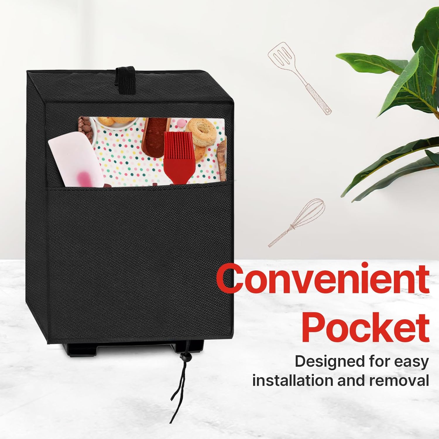 Cuisinart Food Processor Cover with Storage Pockets - Image 6