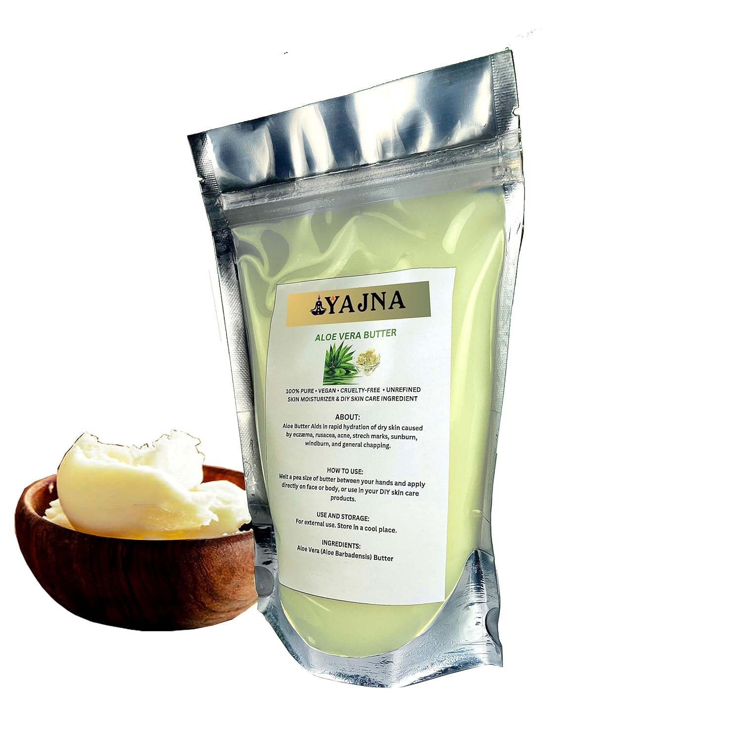 Organic Raw Aloe Vera Butter 100% Pure,Natural & Unrefined Skin Moisturizer - Image 3