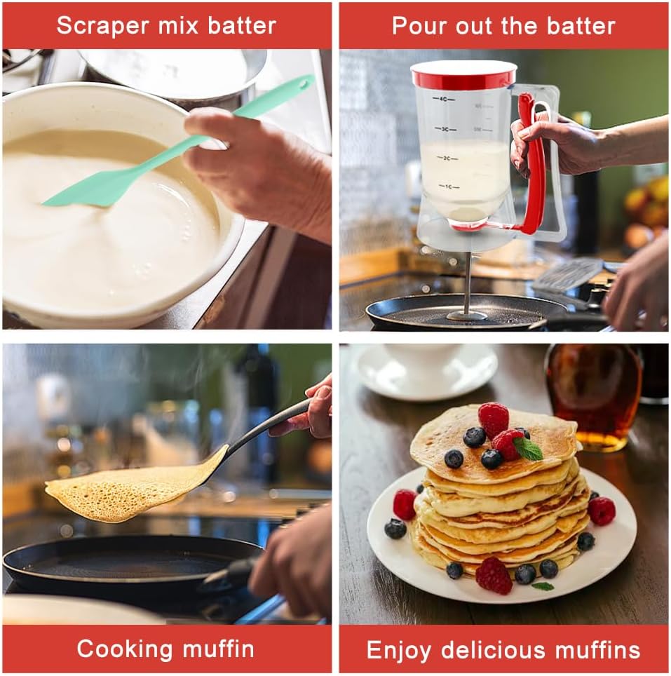 Pancake and Cupcake Batter Dispenser with Squeeze Handle - Image 6