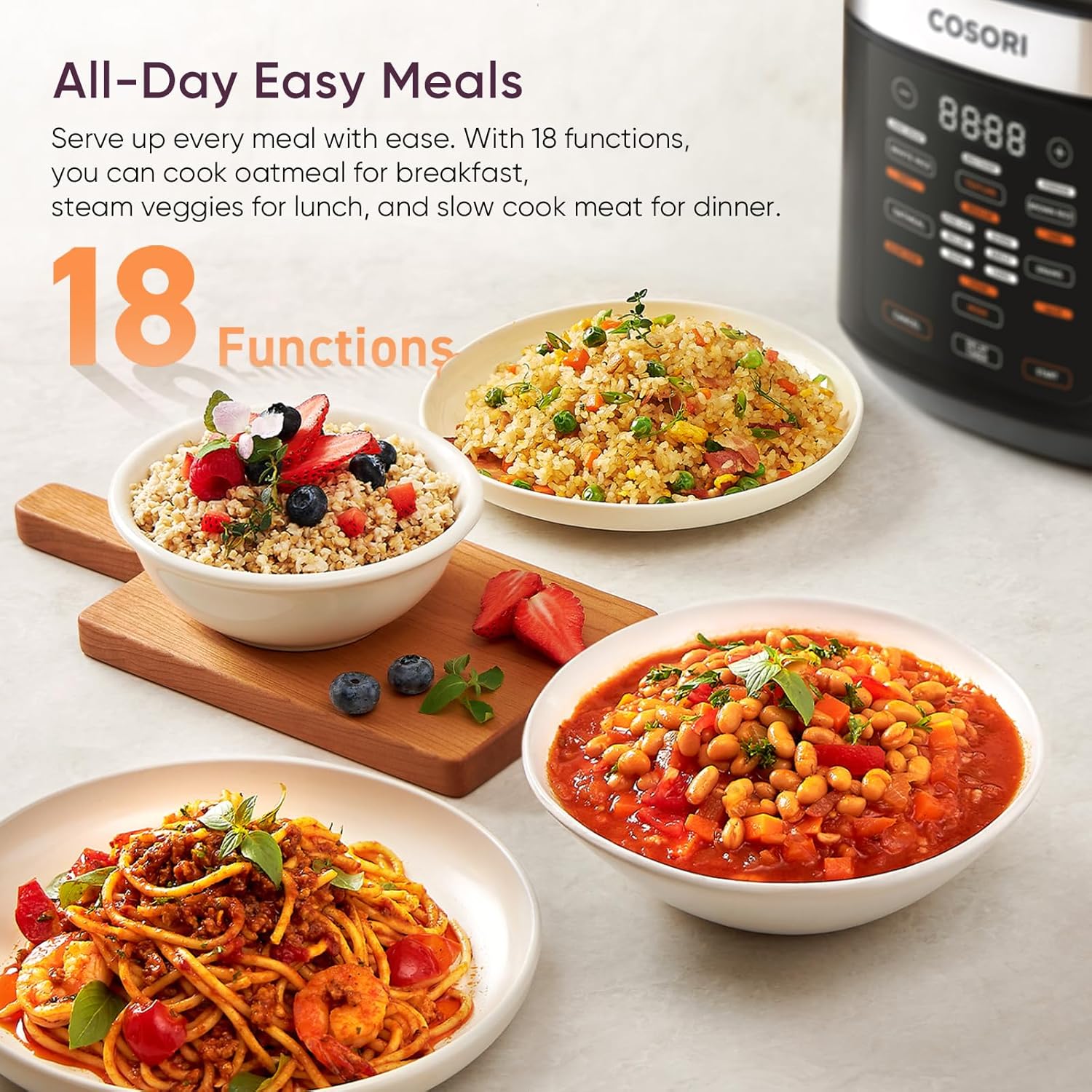 COSORI 10 Cup Fuzzy Logic Rice Cooker - Image 3